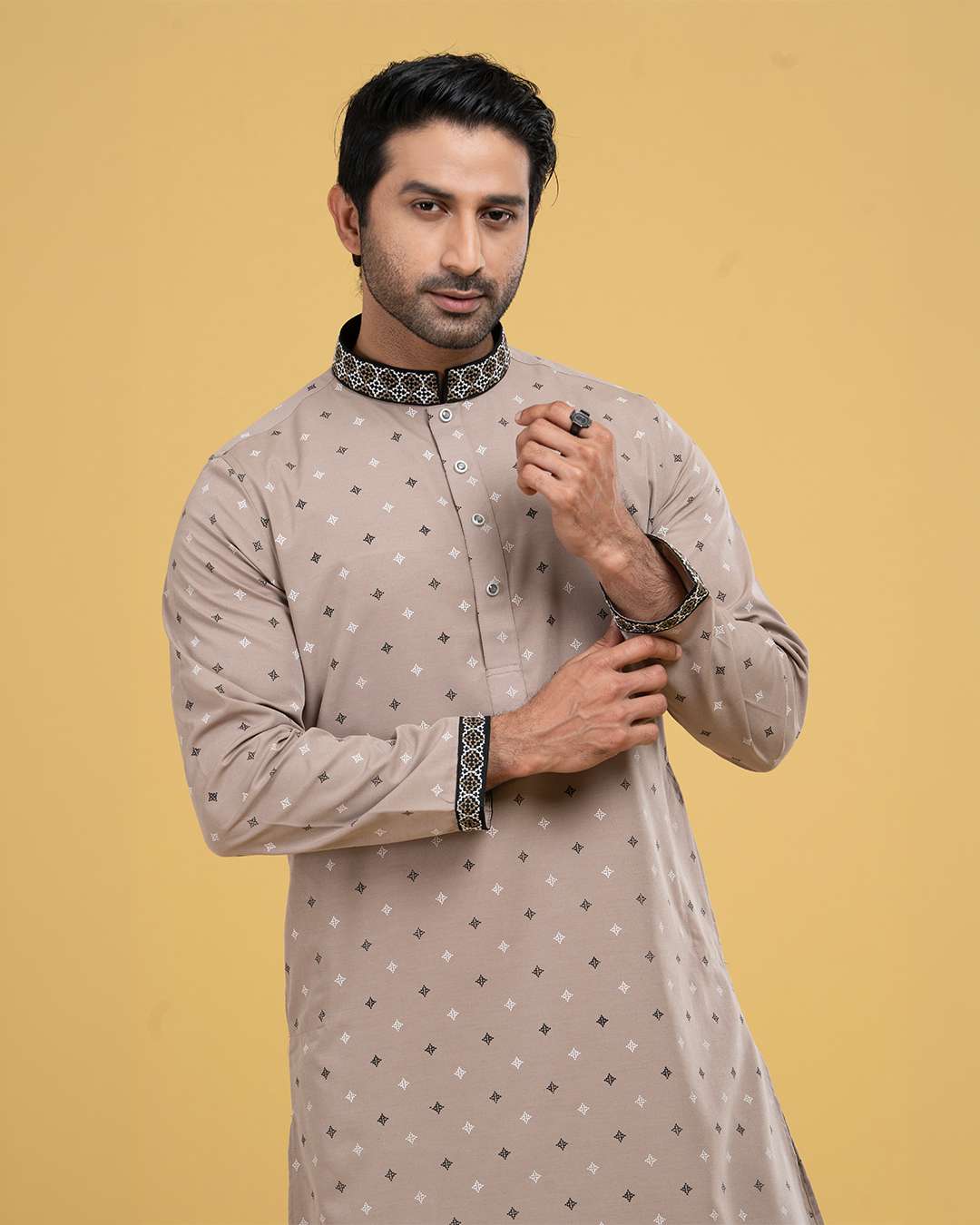 Embroidery Panjabi FP-2530 – Premium Cotton Embroidered Panjabi for Men
