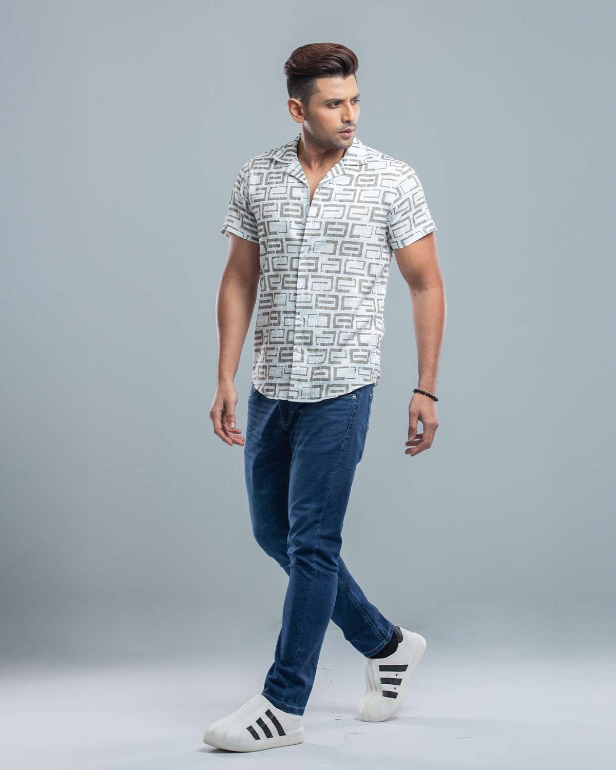 Cuban  Shirt - HW-2516 (Popcorn Fabric)