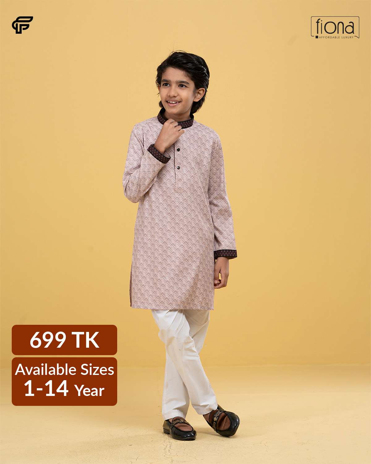 Kids Embroidery Panjabi (FP-2513 K)