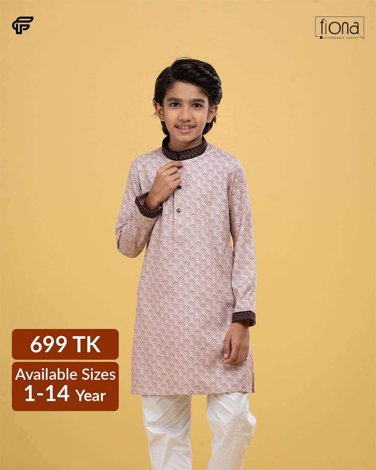 Kids Embroidery Panjabi (FP-2513 K)