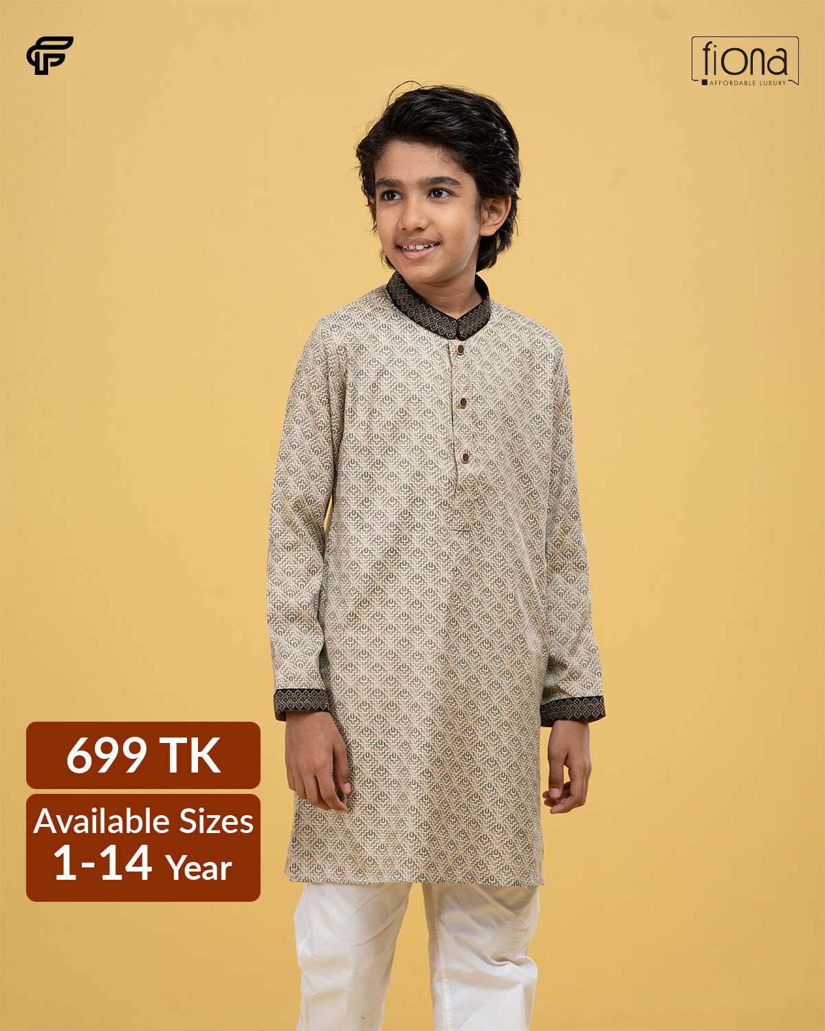 Kids Embroidery Panjabi (FP-2515 K)