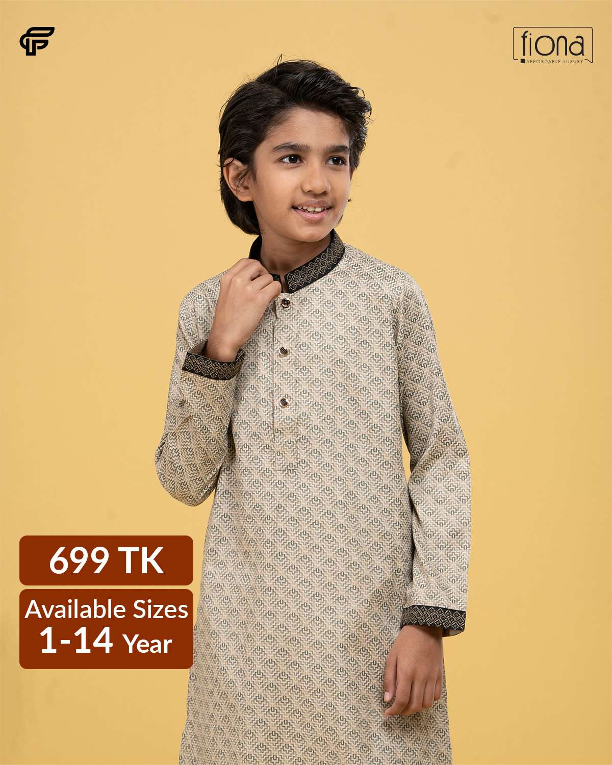 Kids Embroidery Panjabi (FP-2515 K)
