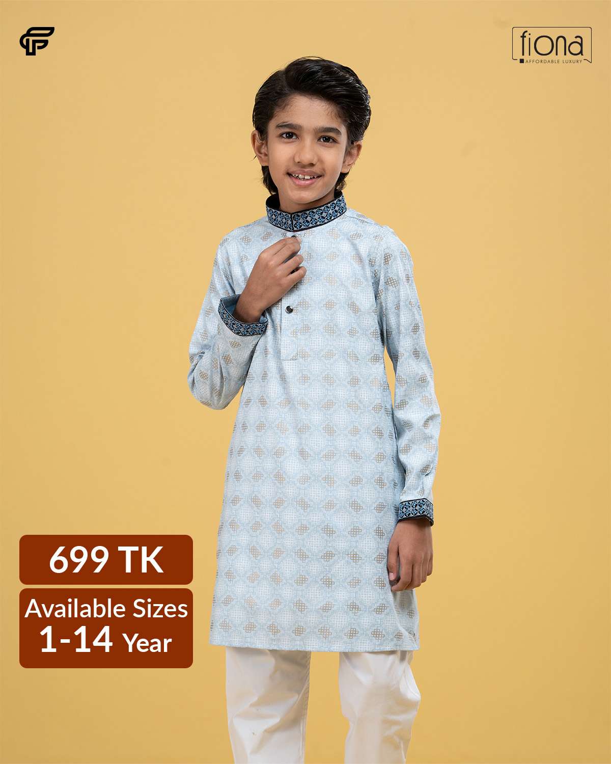 Kids Embroidery Panjabi (FP-2516 K)