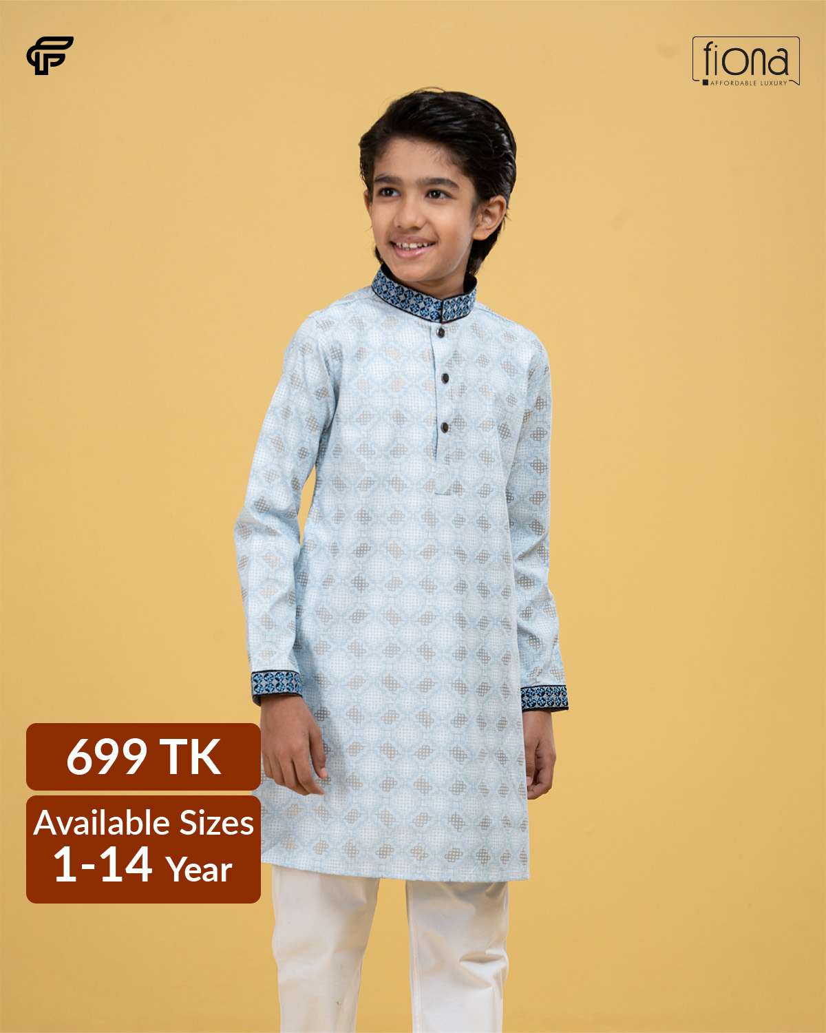 Kids Embroidery Panjabi (FP-2516 K)