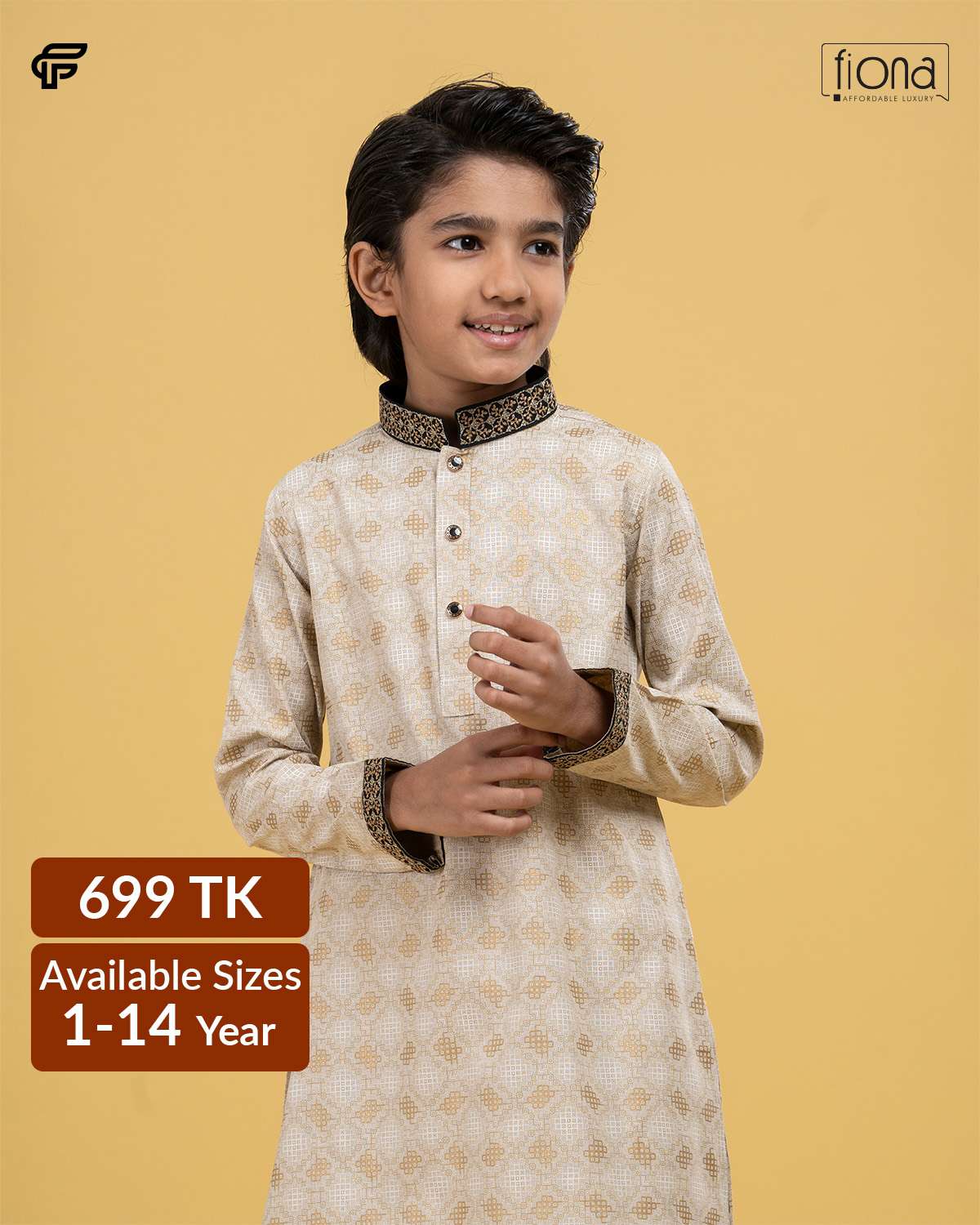 Kids Embroidery Panjabi (FP-2517 K)