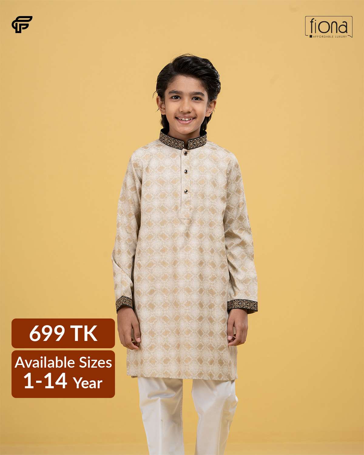 Kids Embroidery Panjabi (FP-2517 K)
