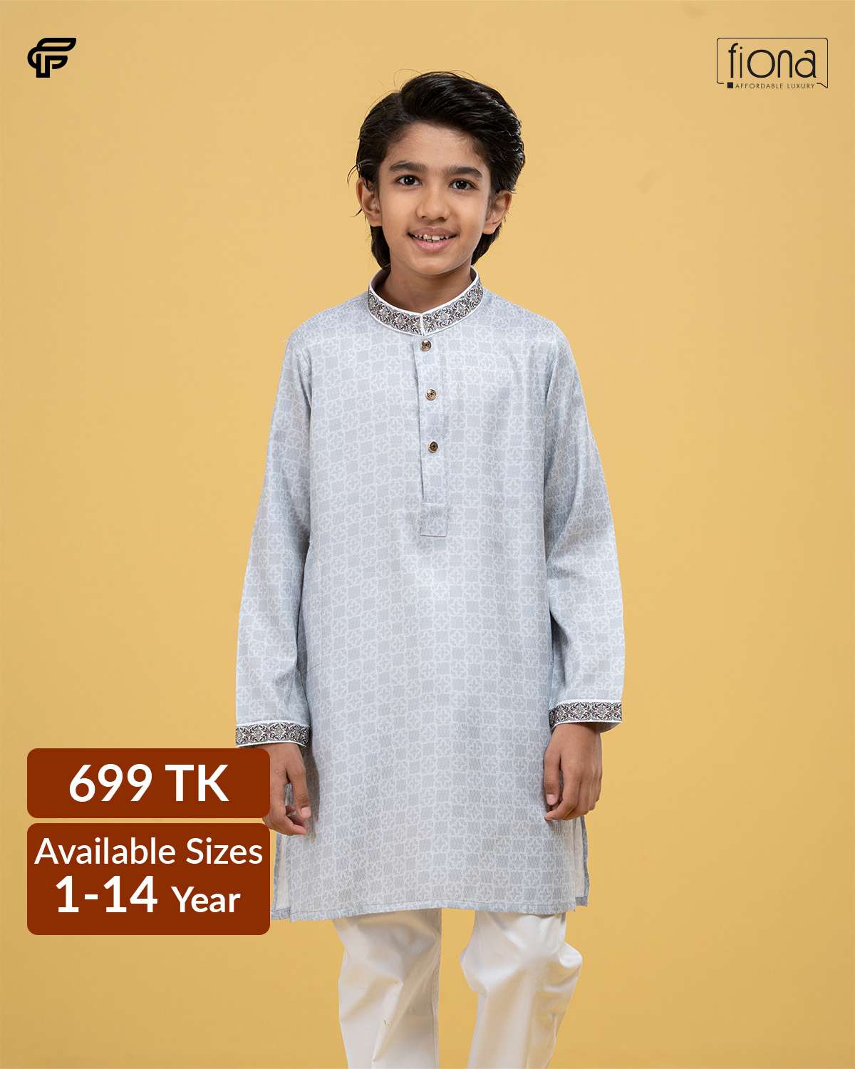 Kids Embroidery Panjabi (FP-2541 K)