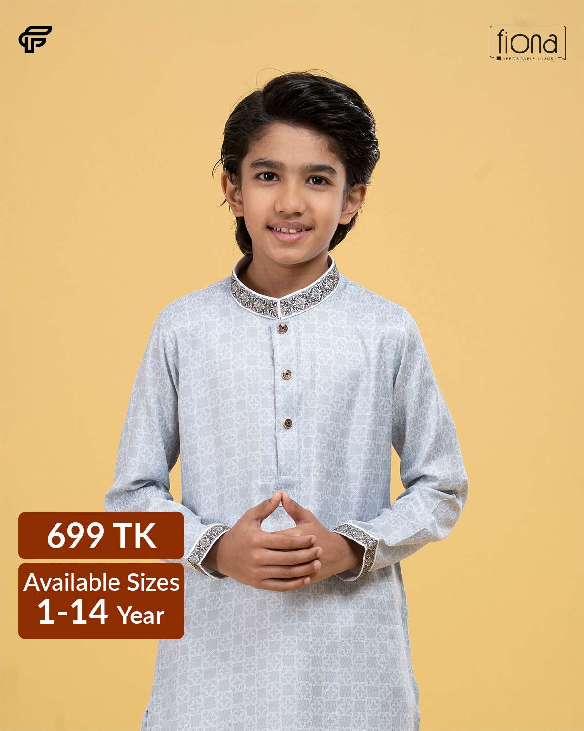Kids Embroidery Panjabi (FP-2541 K)