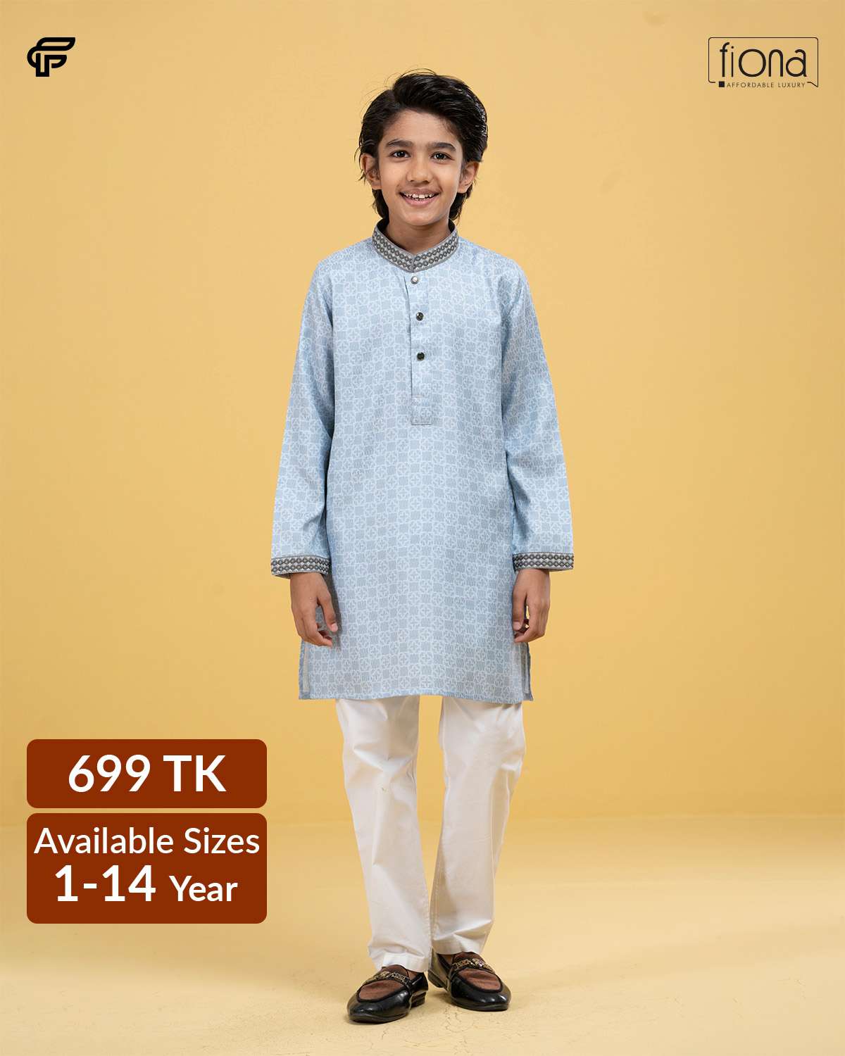 Kids Embroidery Panjabi (FP-2542 K)