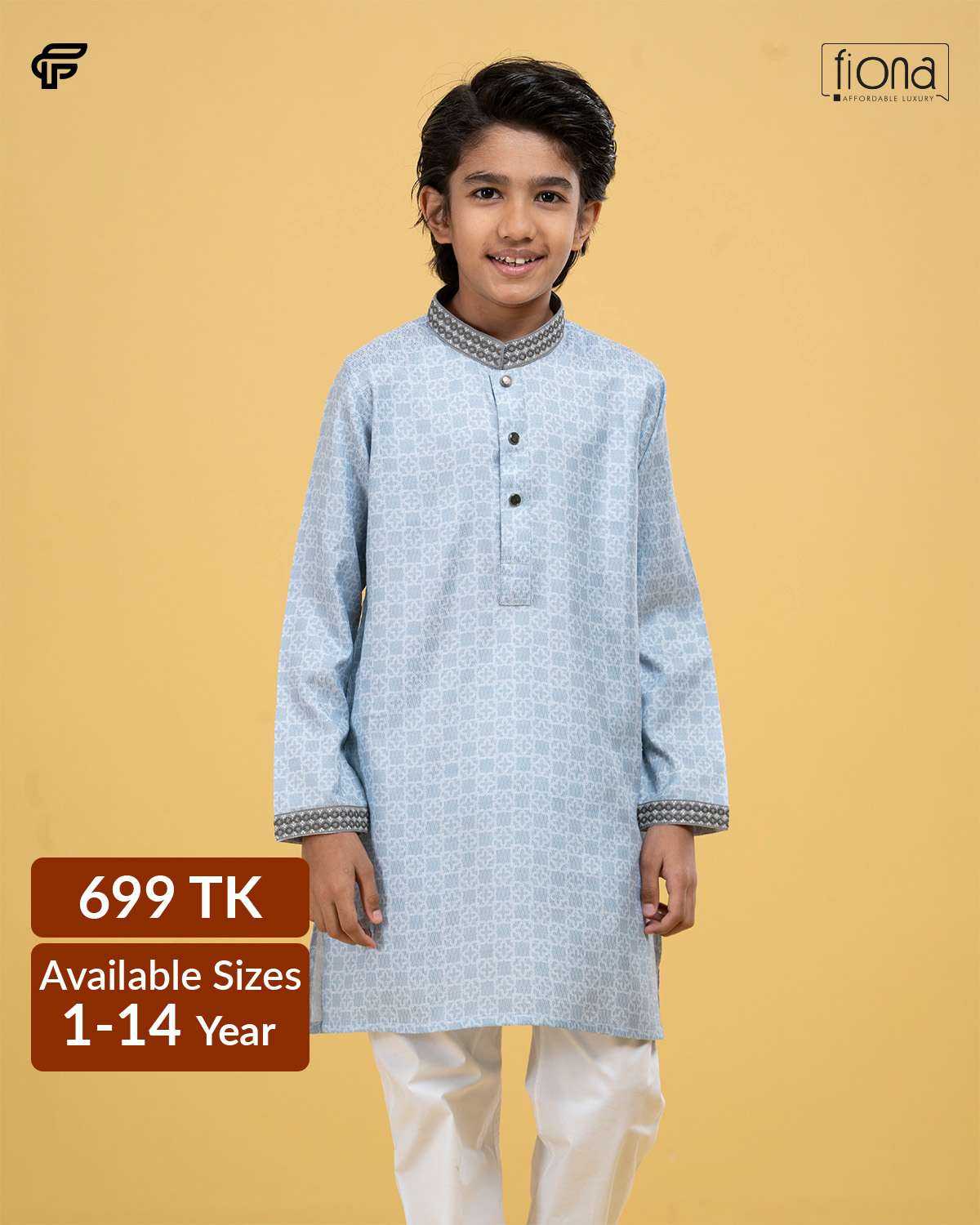 Kids Embroidery Panjabi (FP-2542 K)