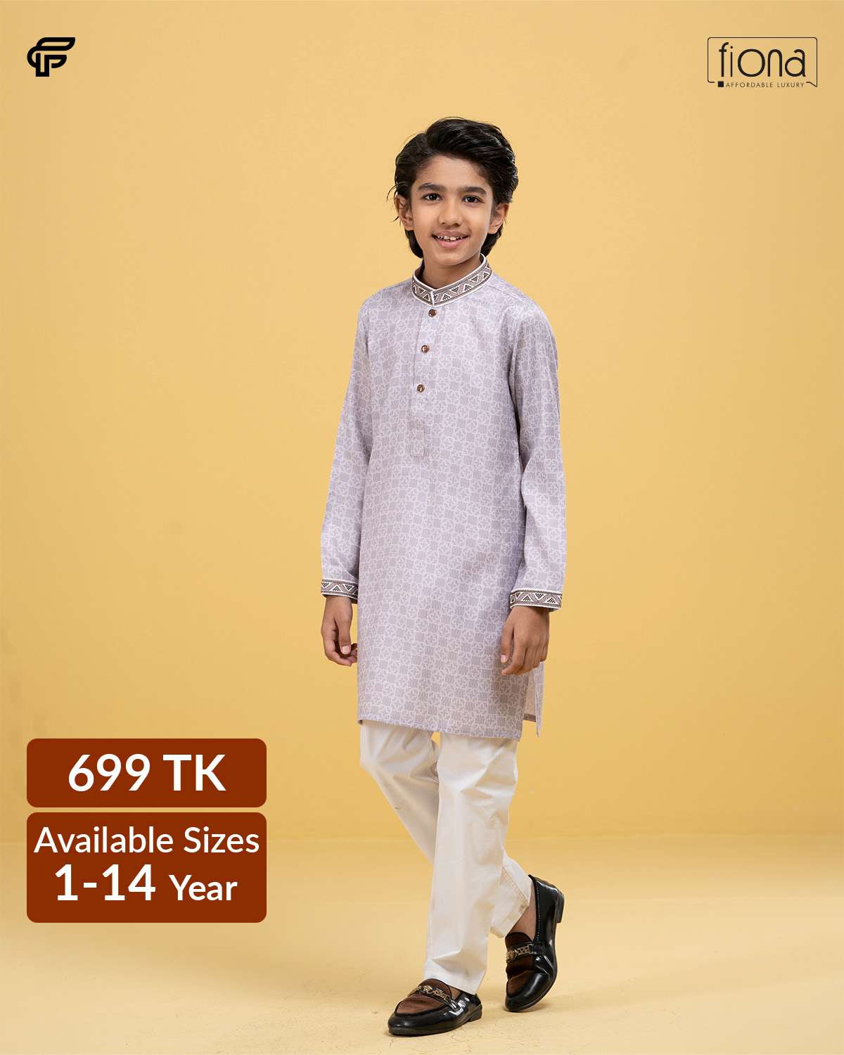 Kids Embroidery Panjabi (FP-2543 K)