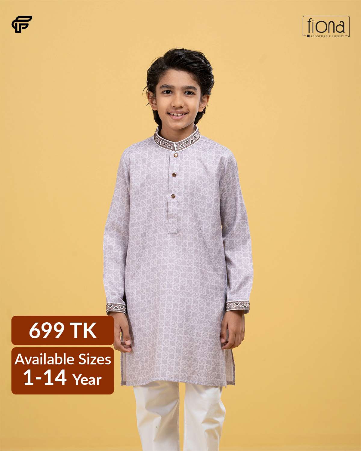 Kids Embroidery Panjabi (FP-2543 K)