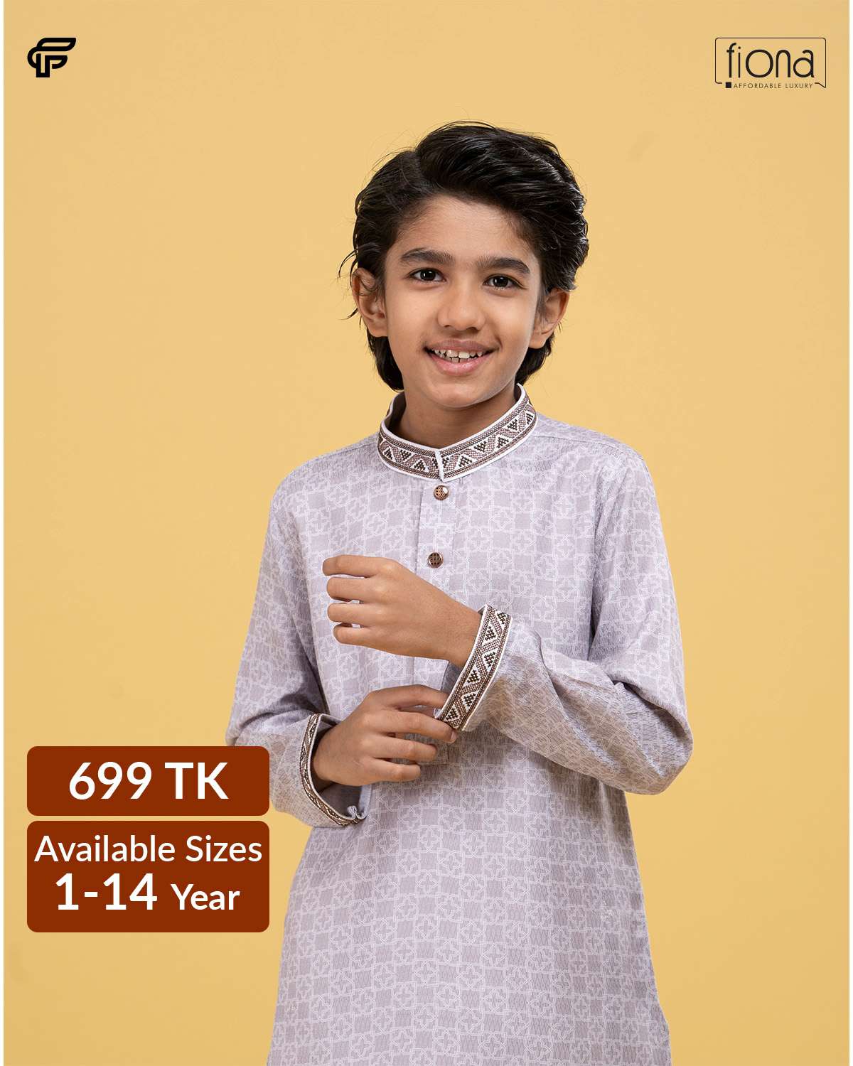 Kids Embroidery Panjabi (FP-2543 K)