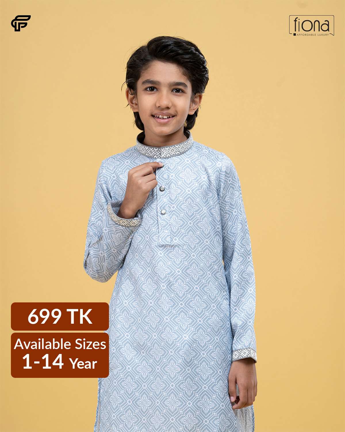 Kids Embroidery Panjabi (FP-2544 K)