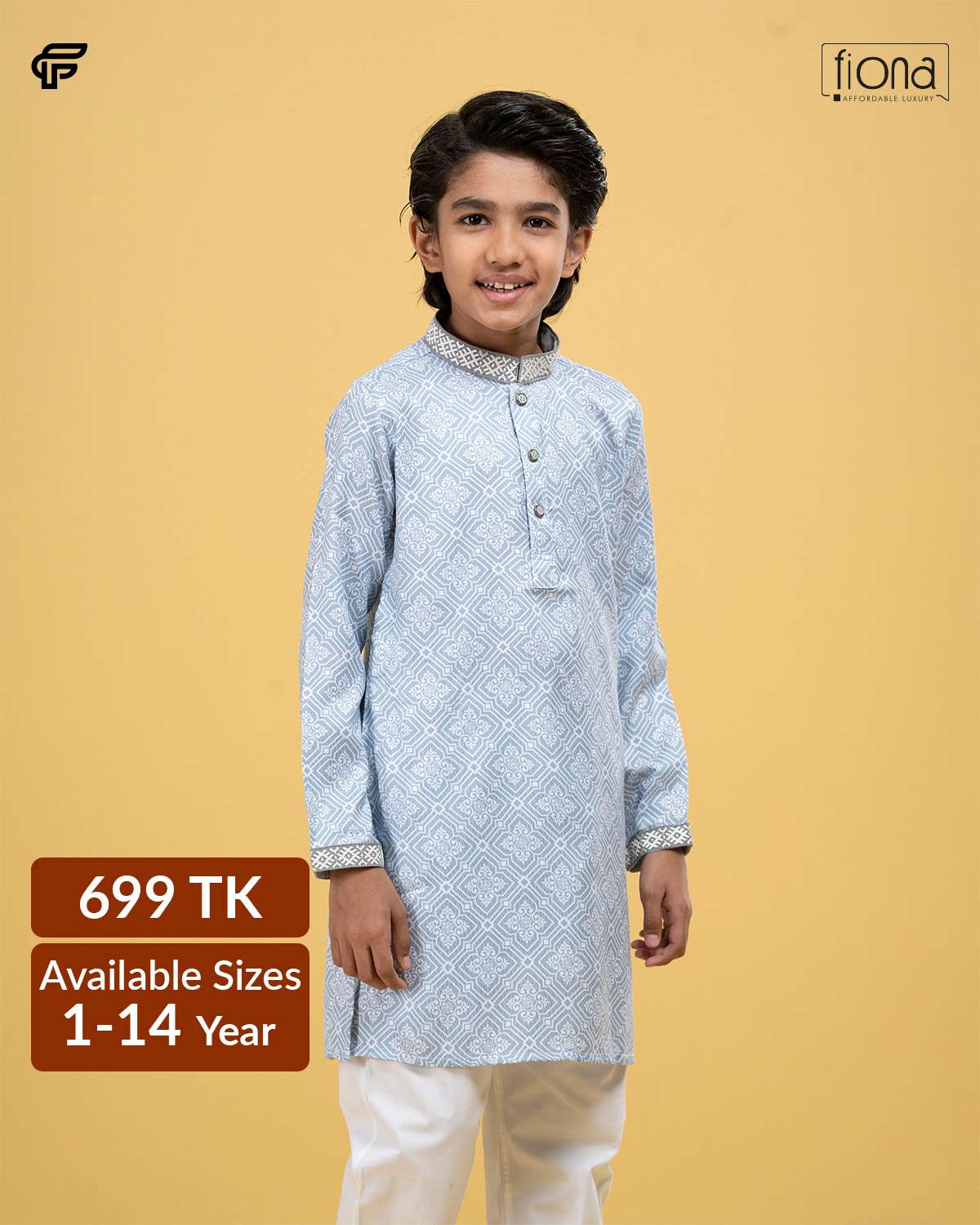 Kids Embroidery Panjabi (FP-2544 K)