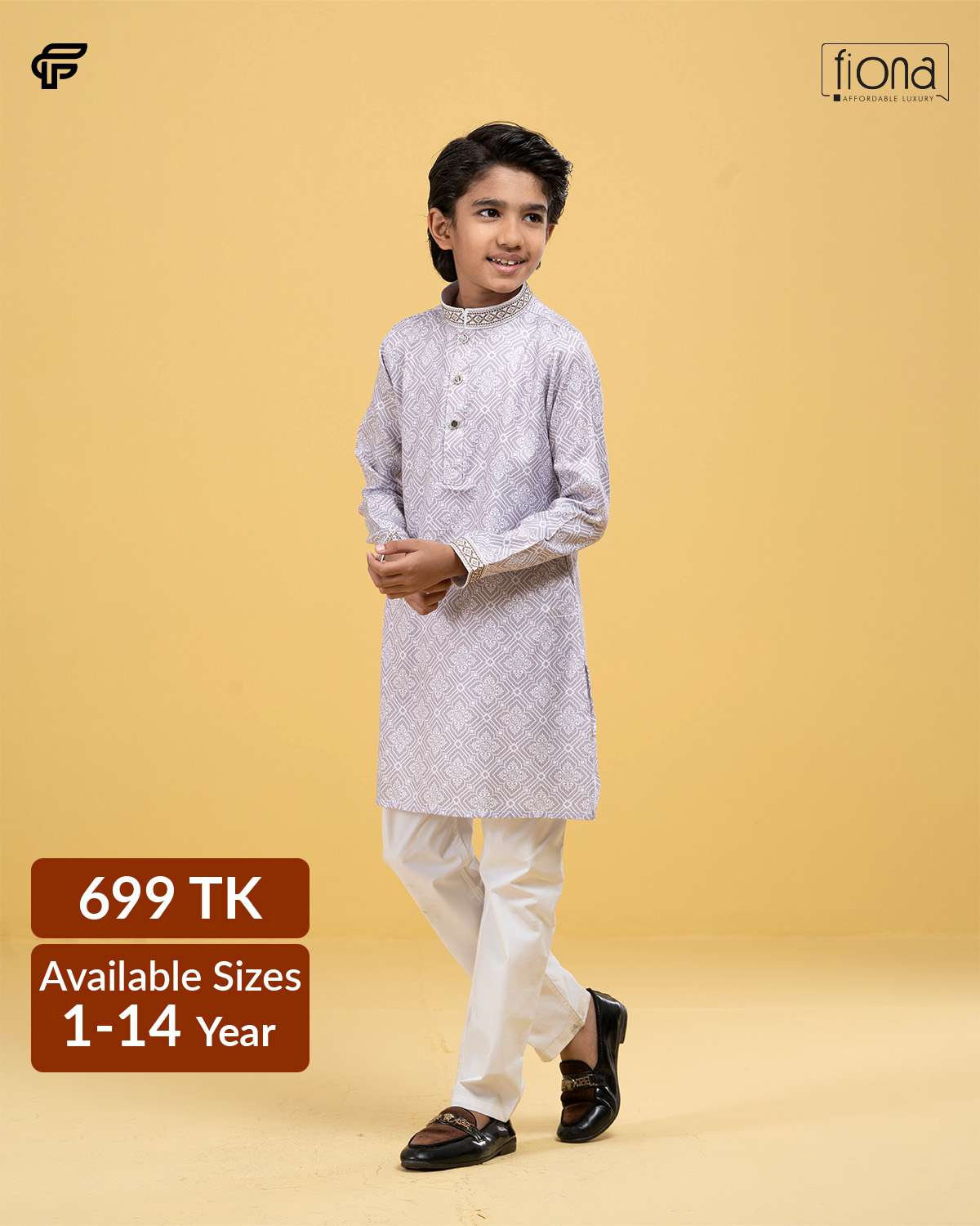 Kids Embroidery Panjabi (FP-2545 K)