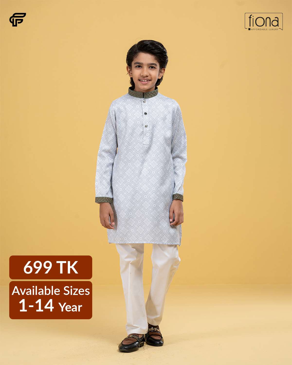 Kids Embroidery Panjabi (FP-2546 K)