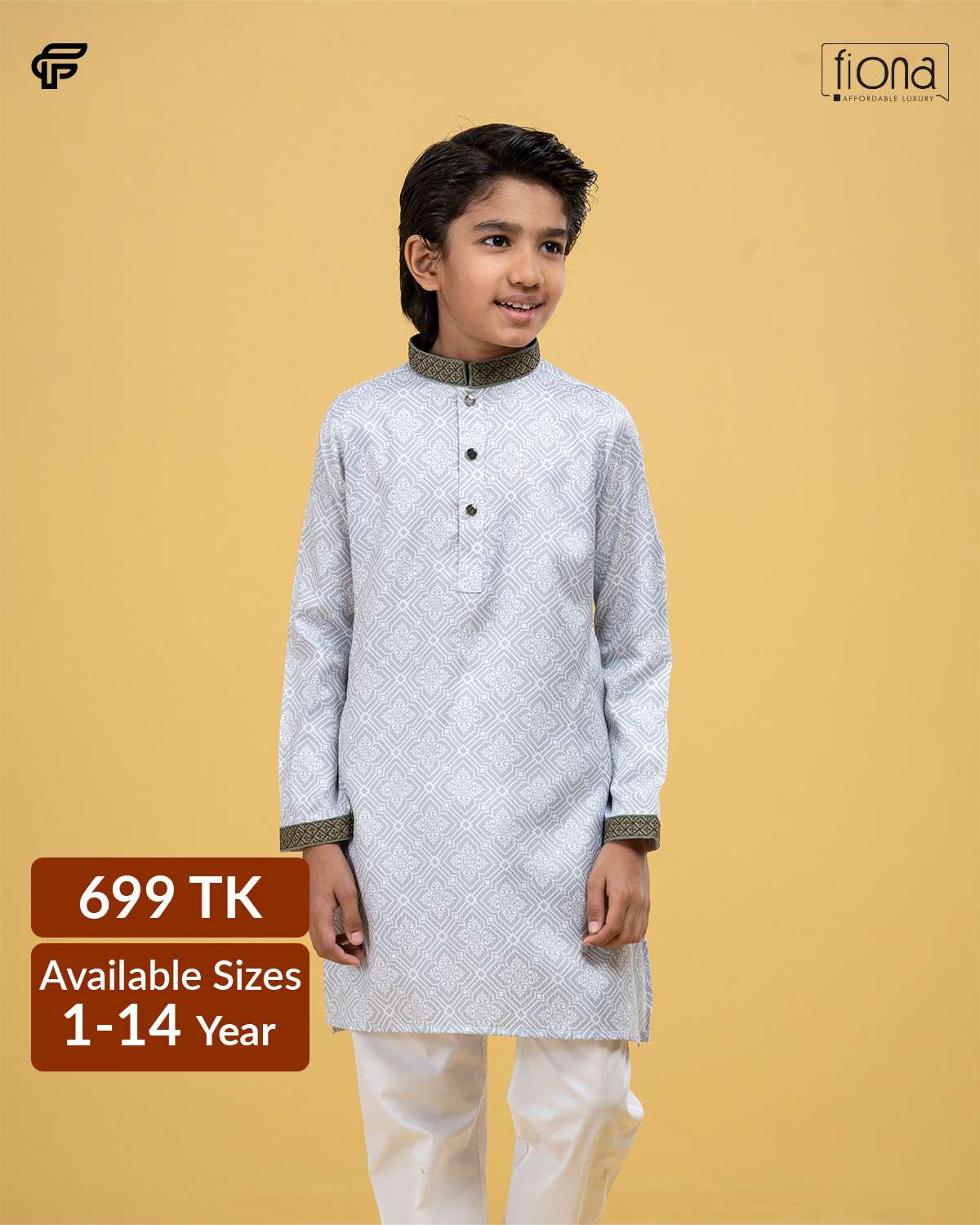 Kids Embroidery Panjabi (FP-2546 K)