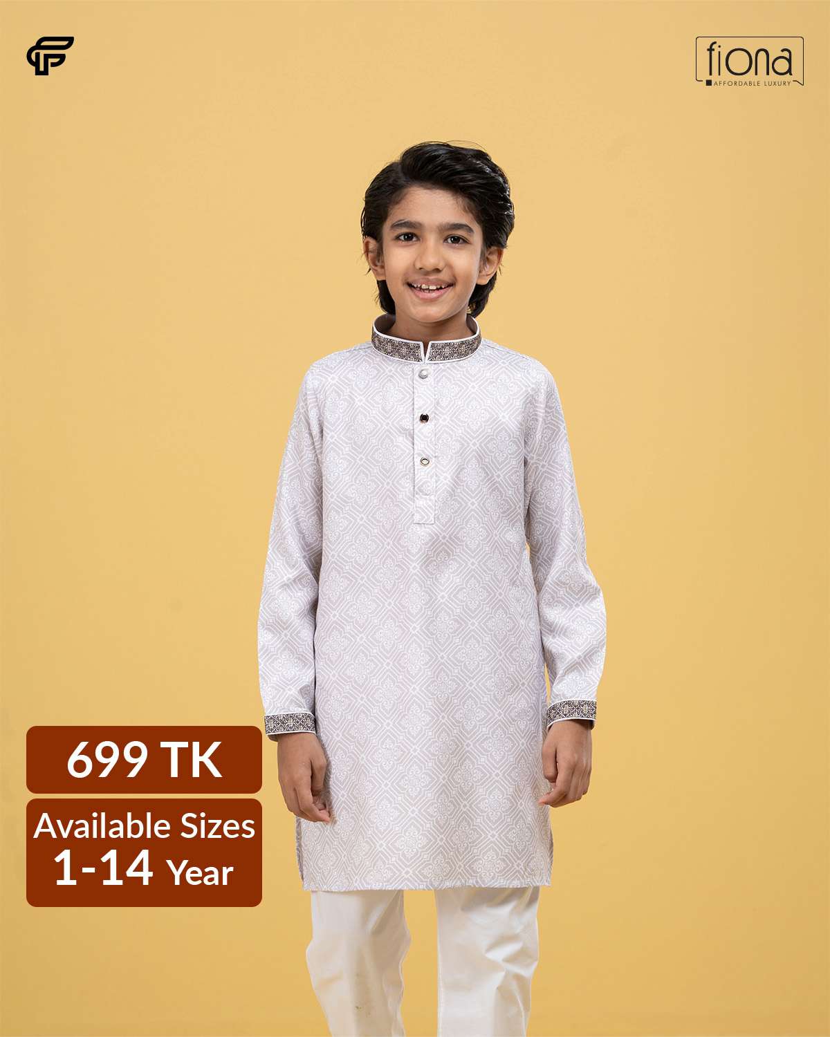 Kids Embroidery Panjabi (FP-2547 K)