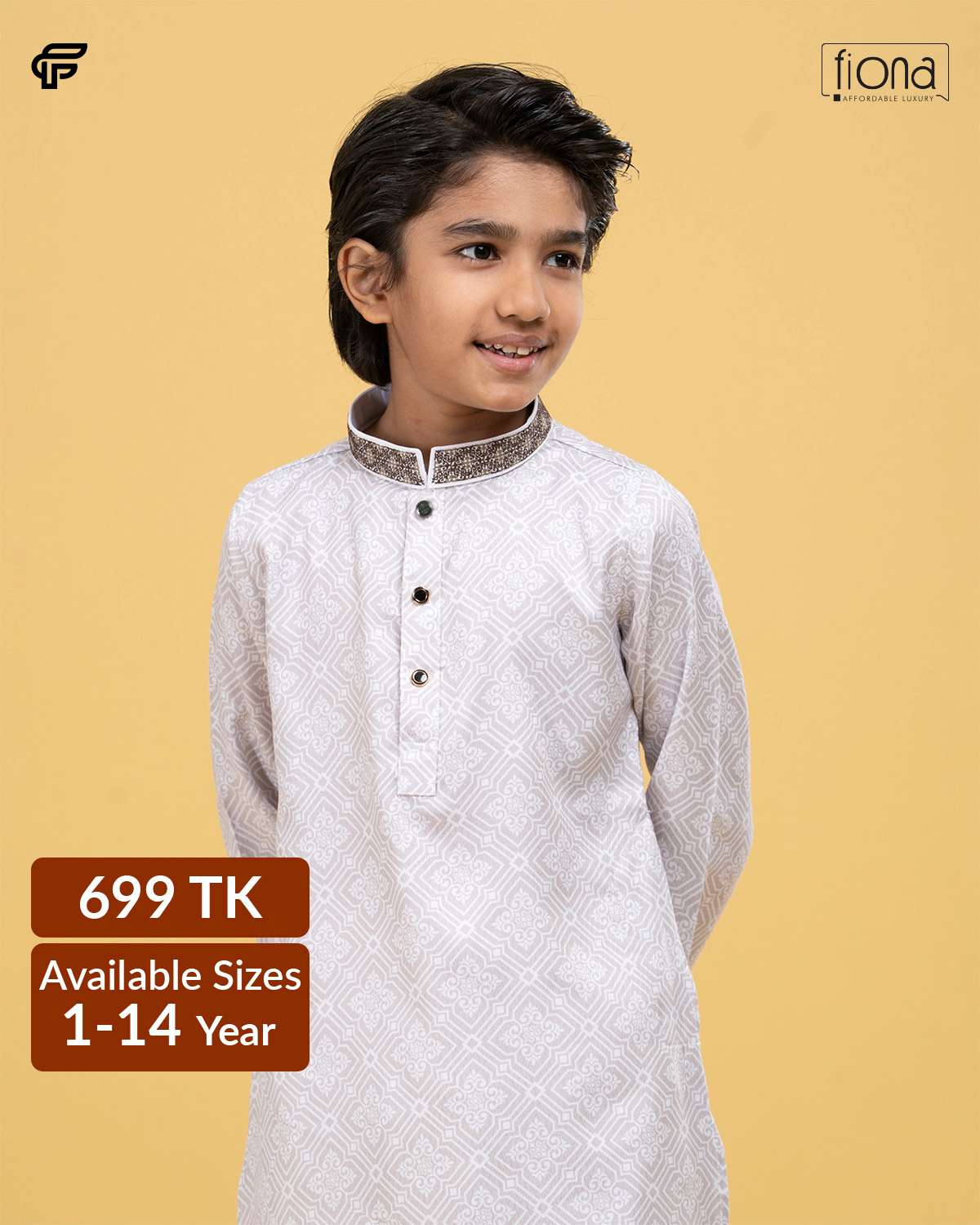 Kids Embroidery Panjabi (FP-2547 K)