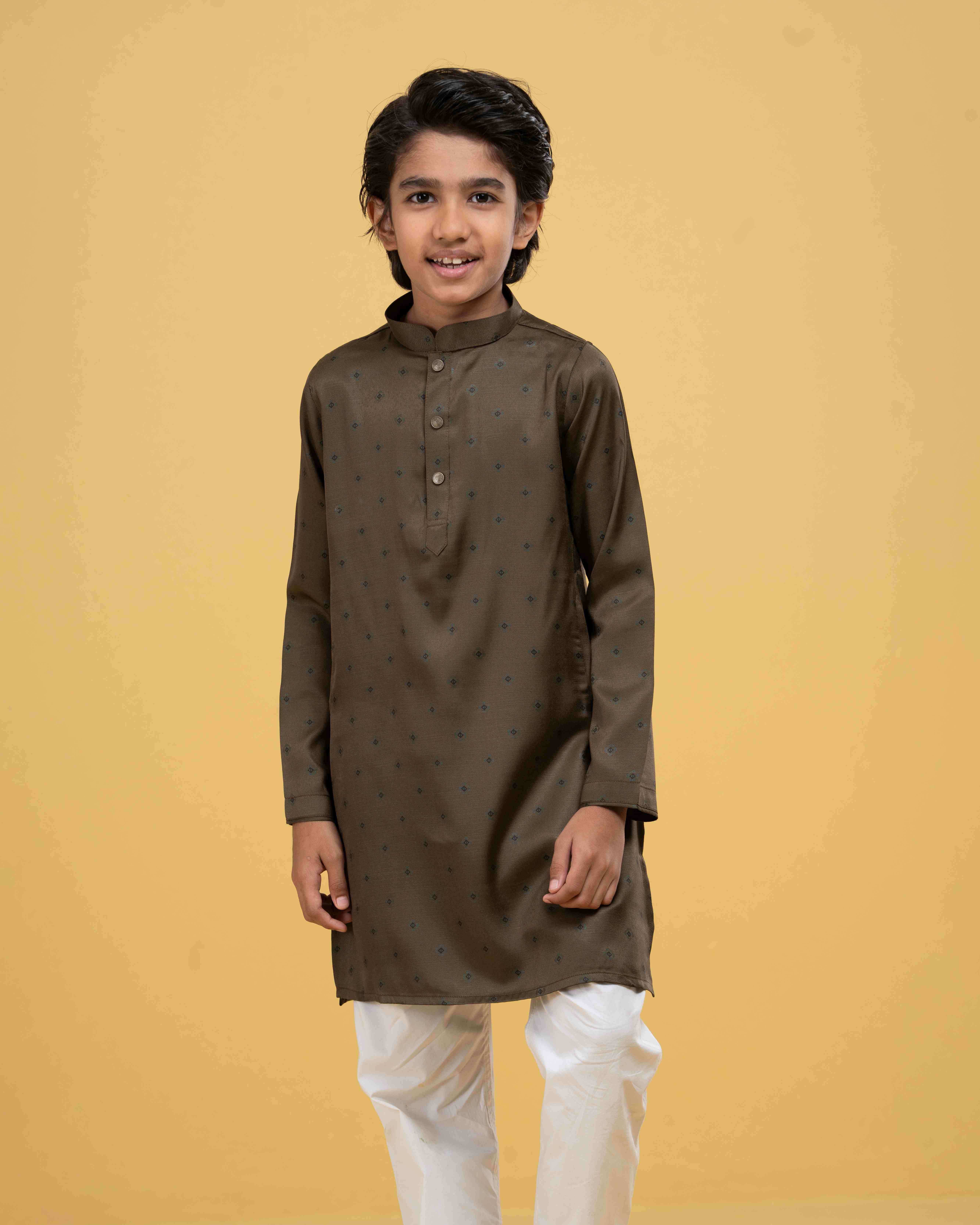 Kids Printed Classic Panjabi (FP-2557 K)