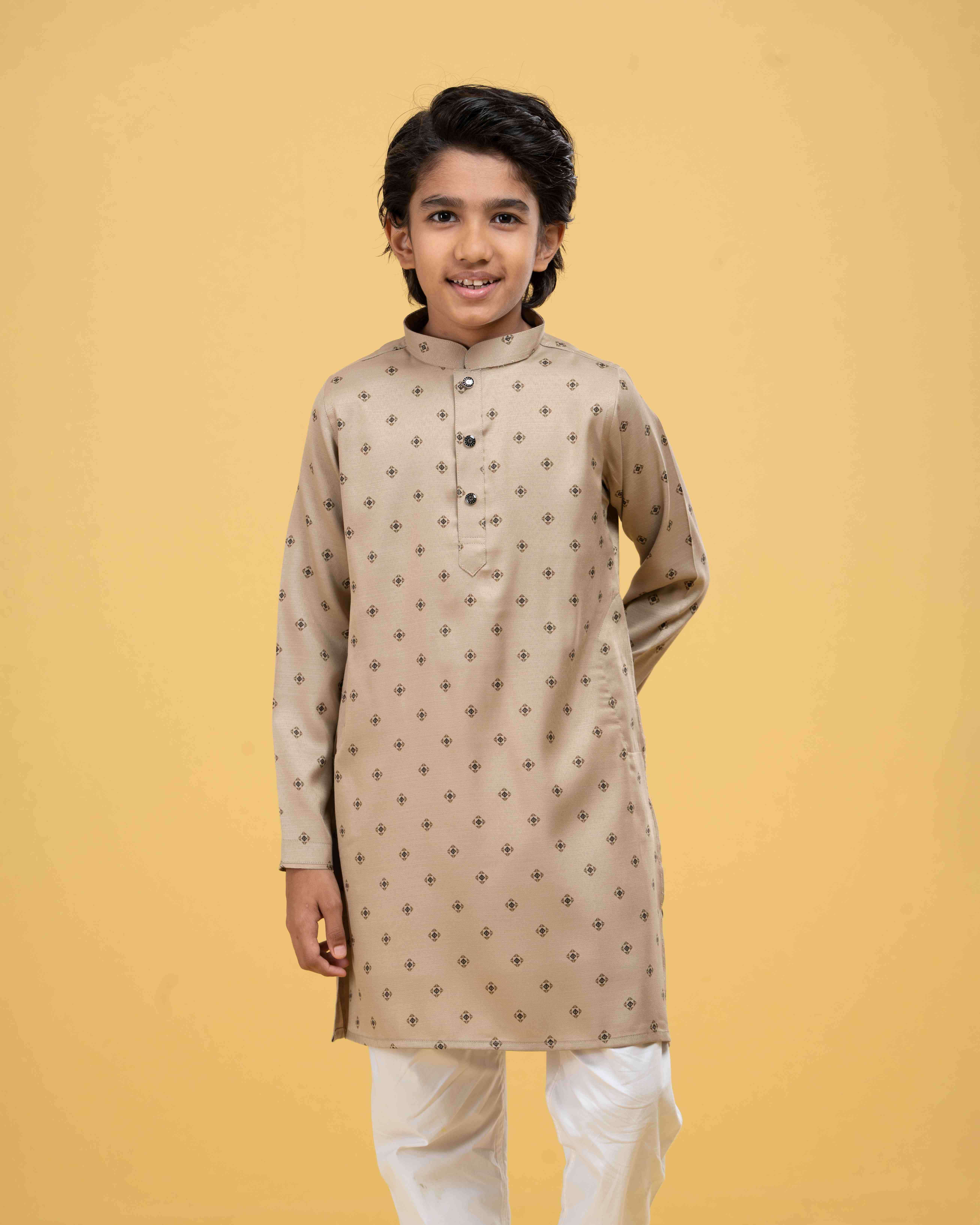 Kids Printed Classic Panjabi (FP-2558 K)