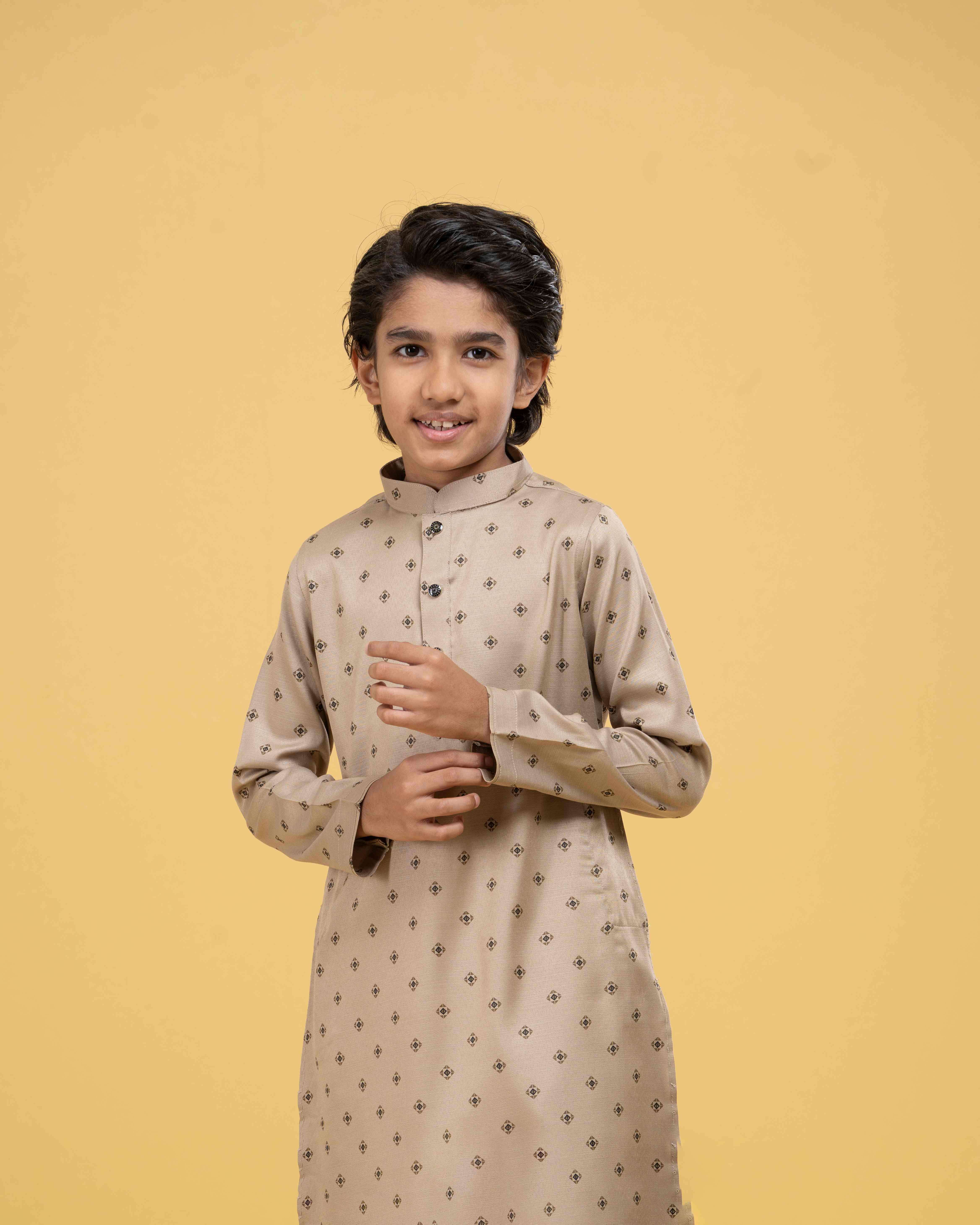 Kids Printed Classic Panjabi (FP-2558 K)