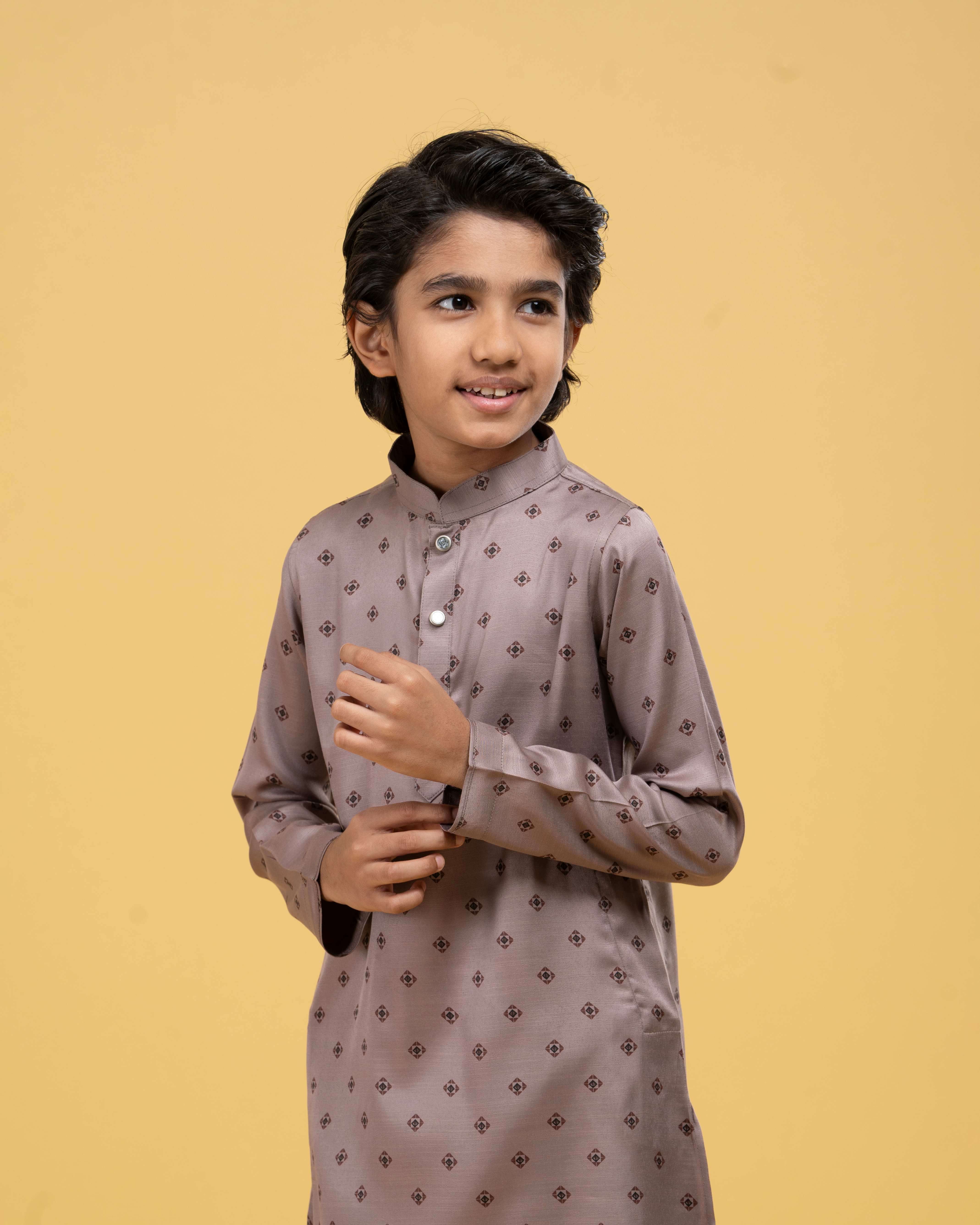 Kids Printed Classic Panjabi (FP-2559 K)