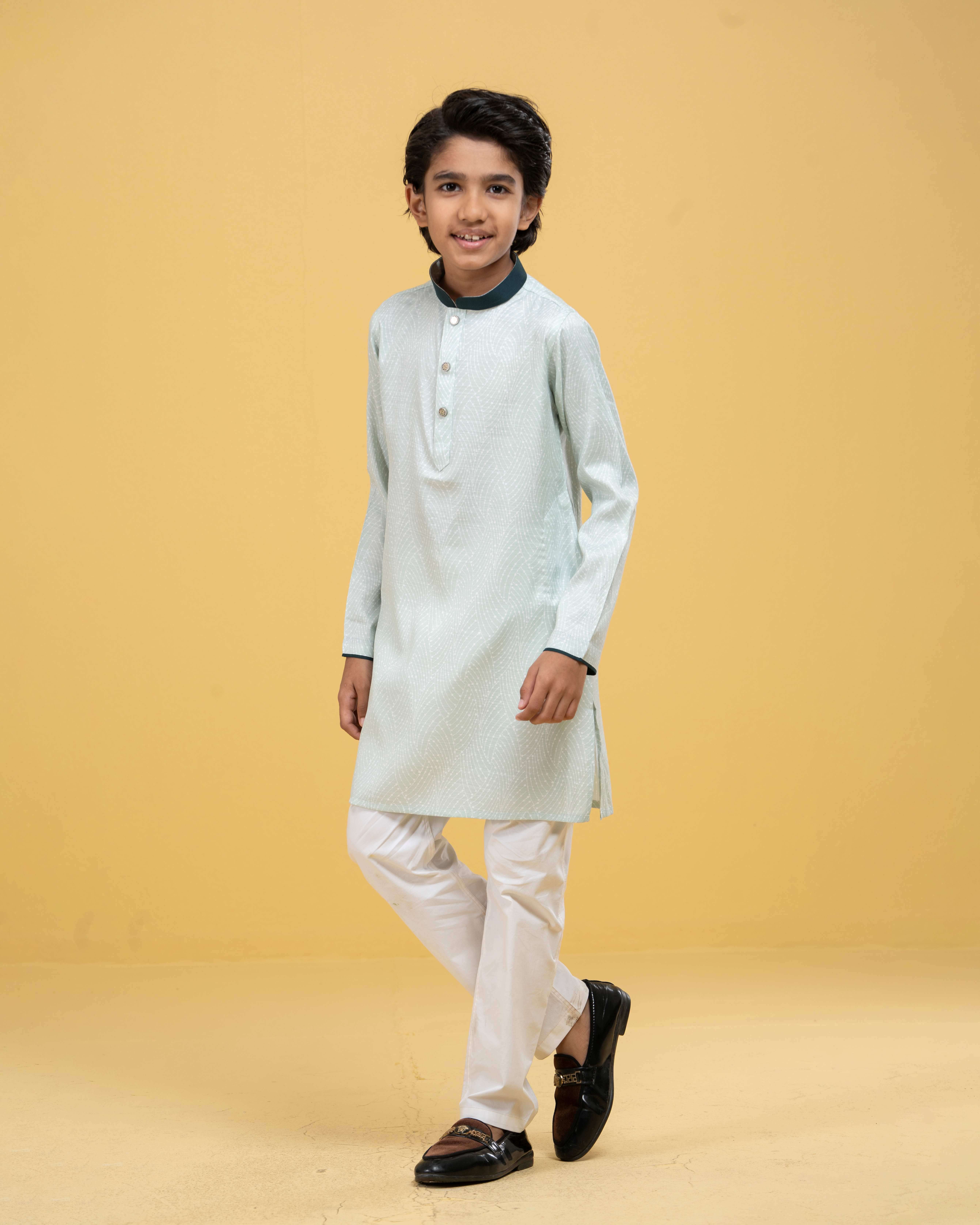Kids Printed Classic Panjabi (FP-2560 K)