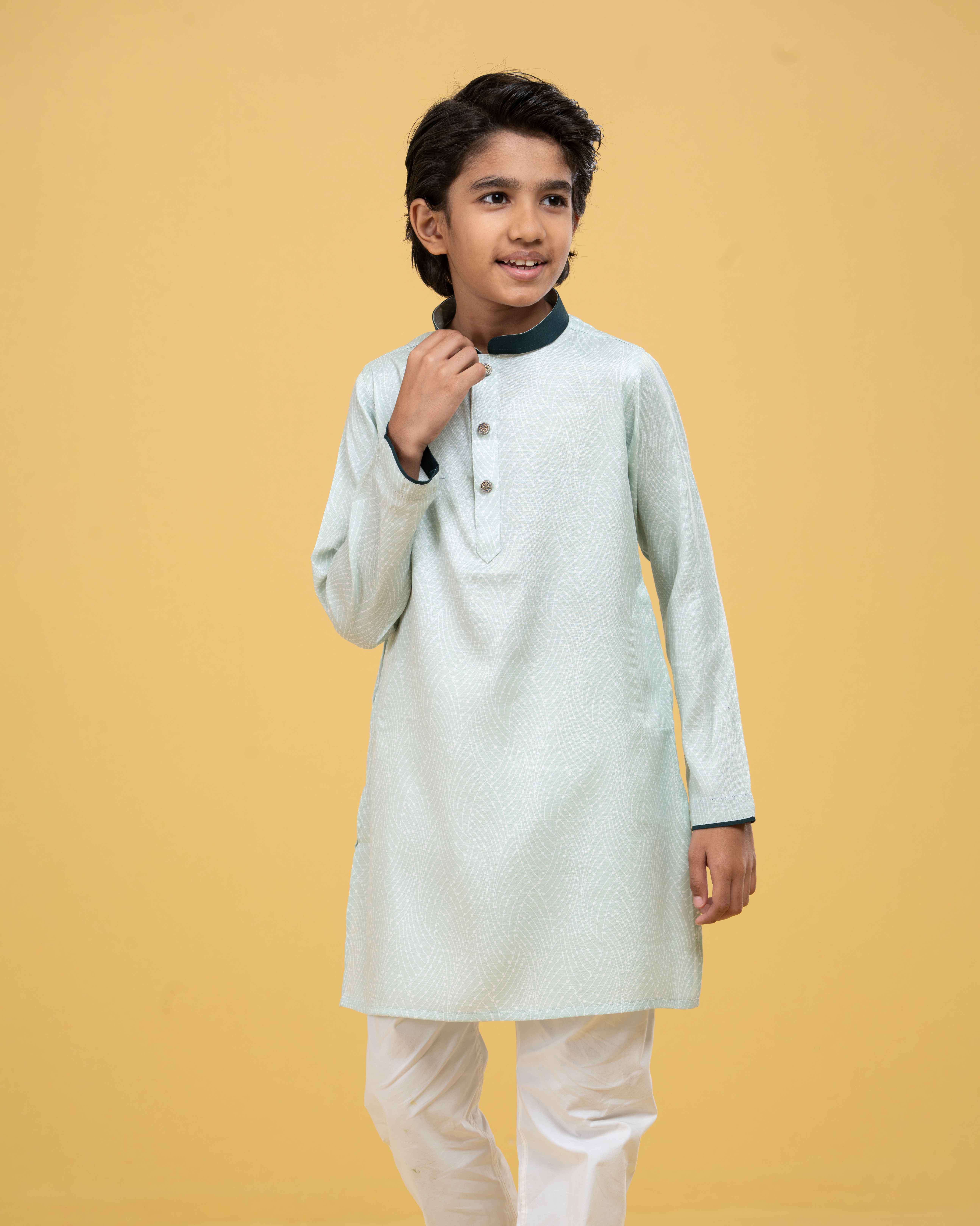 Kids Printed Classic Panjabi (FP-2560 K)