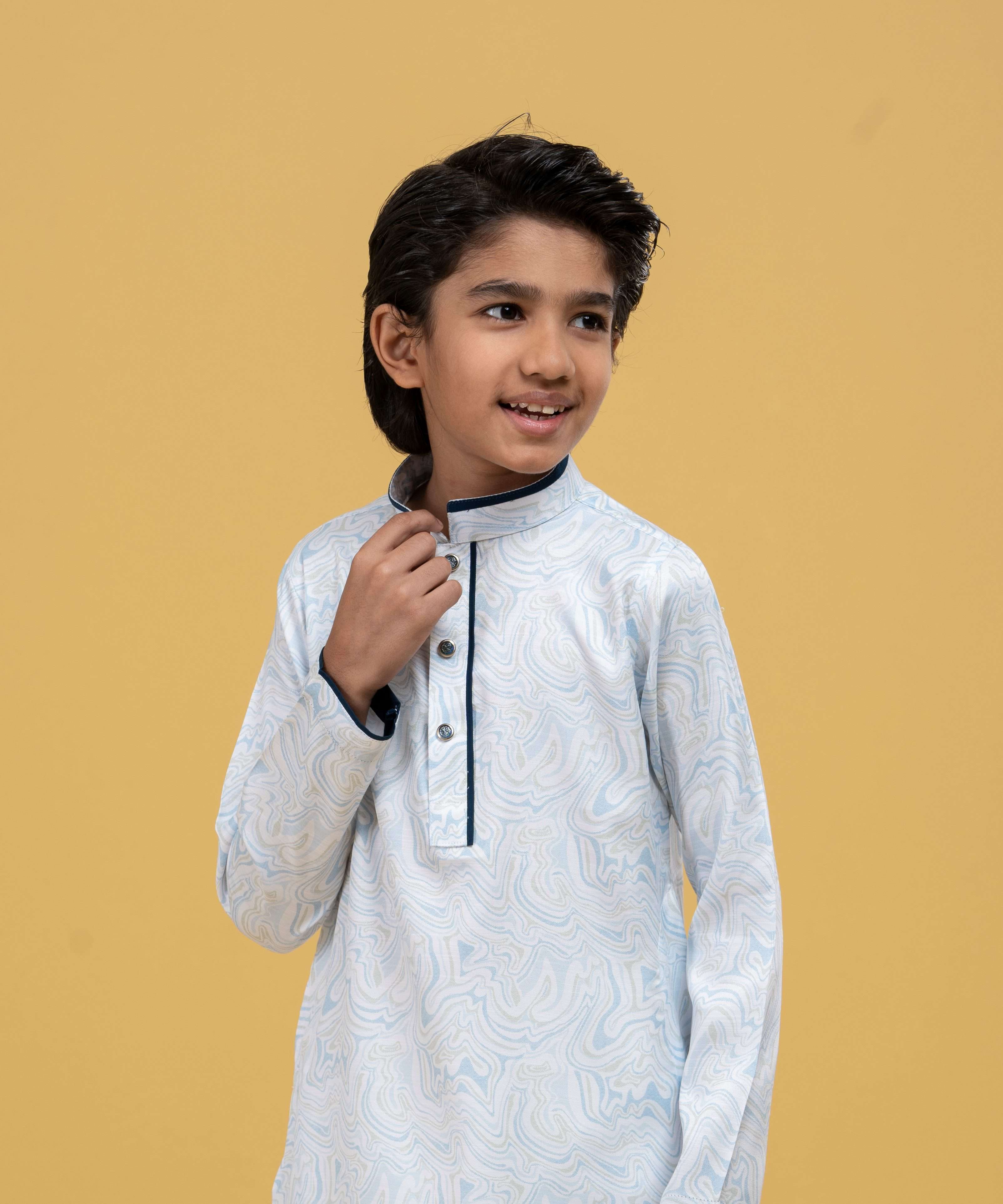 Kids Printed Classic Panjabi (FP-2561 K)