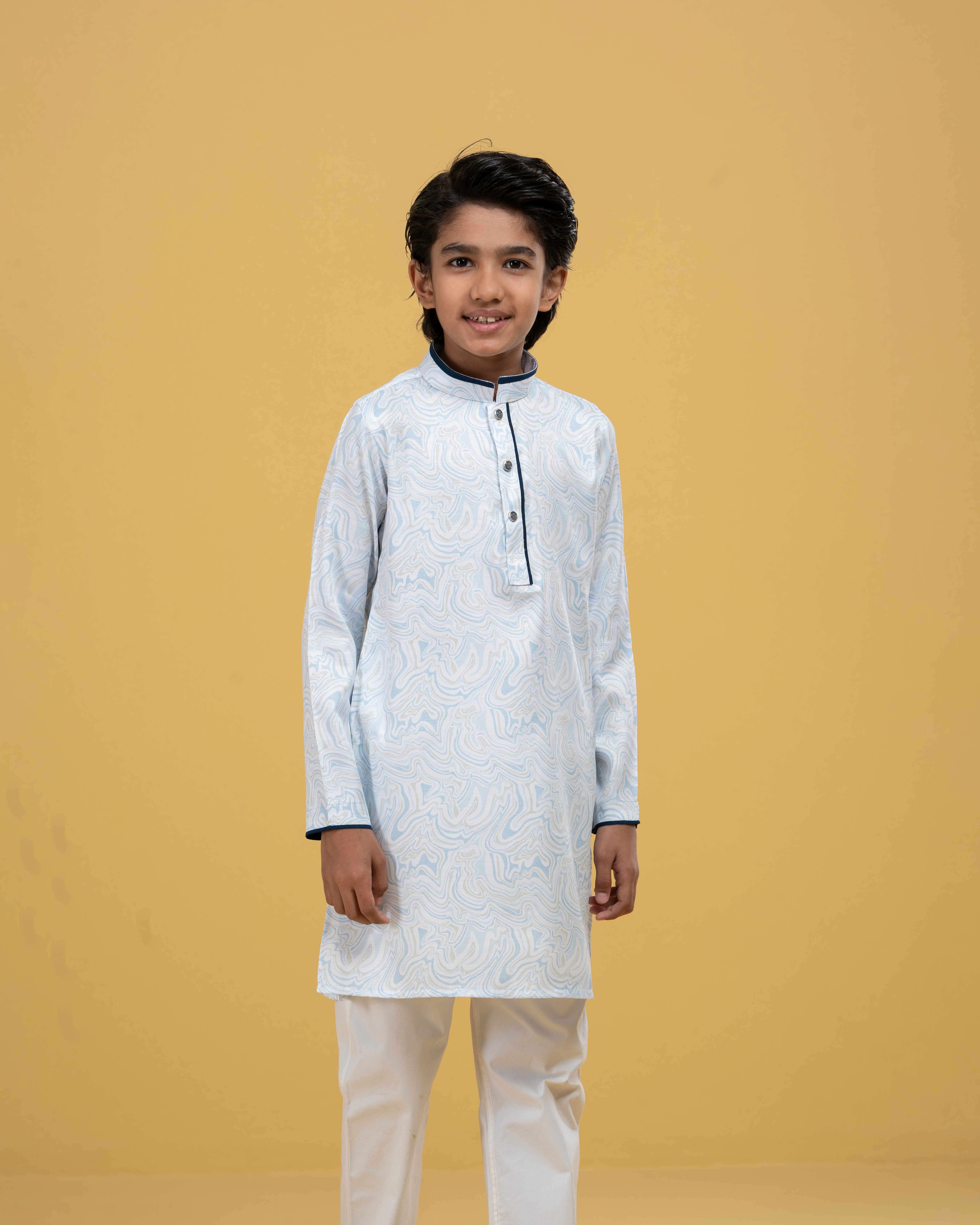 Kids Printed Classic Panjabi (FP-2561 K)