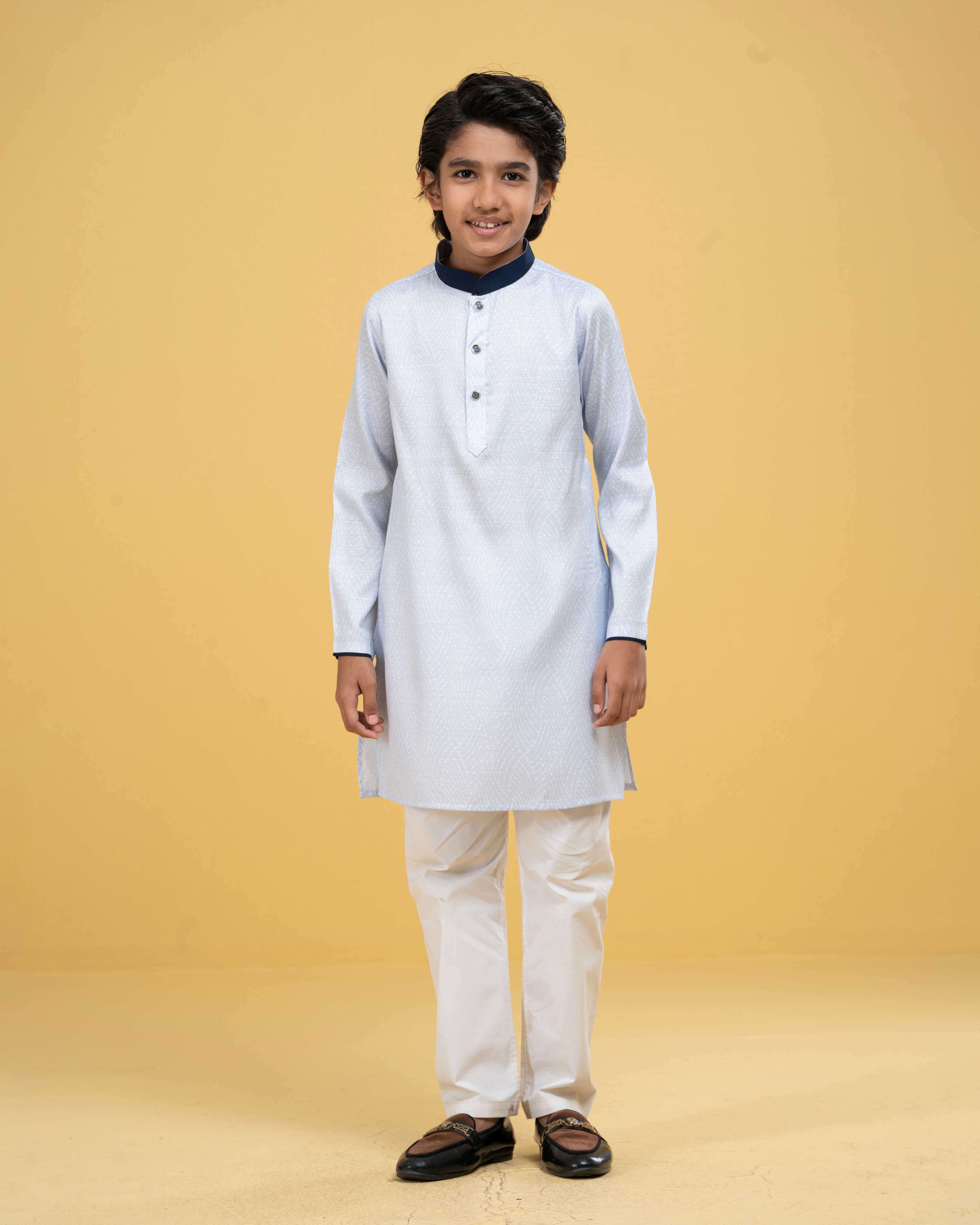 Kids Printed Classic Panjabi (FP-2563 K)