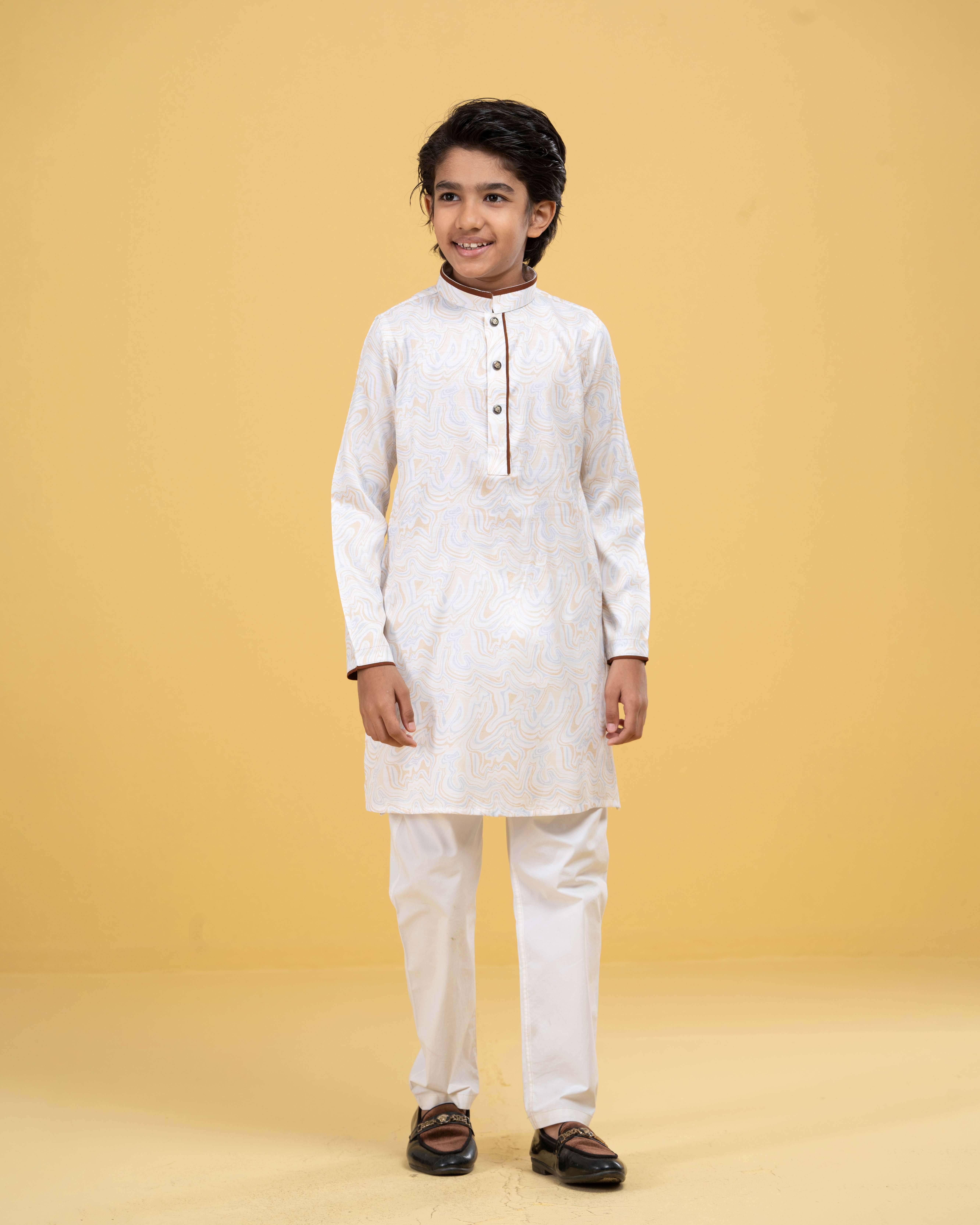 Kids Printed Classic Panjabi (FP-2564 K)