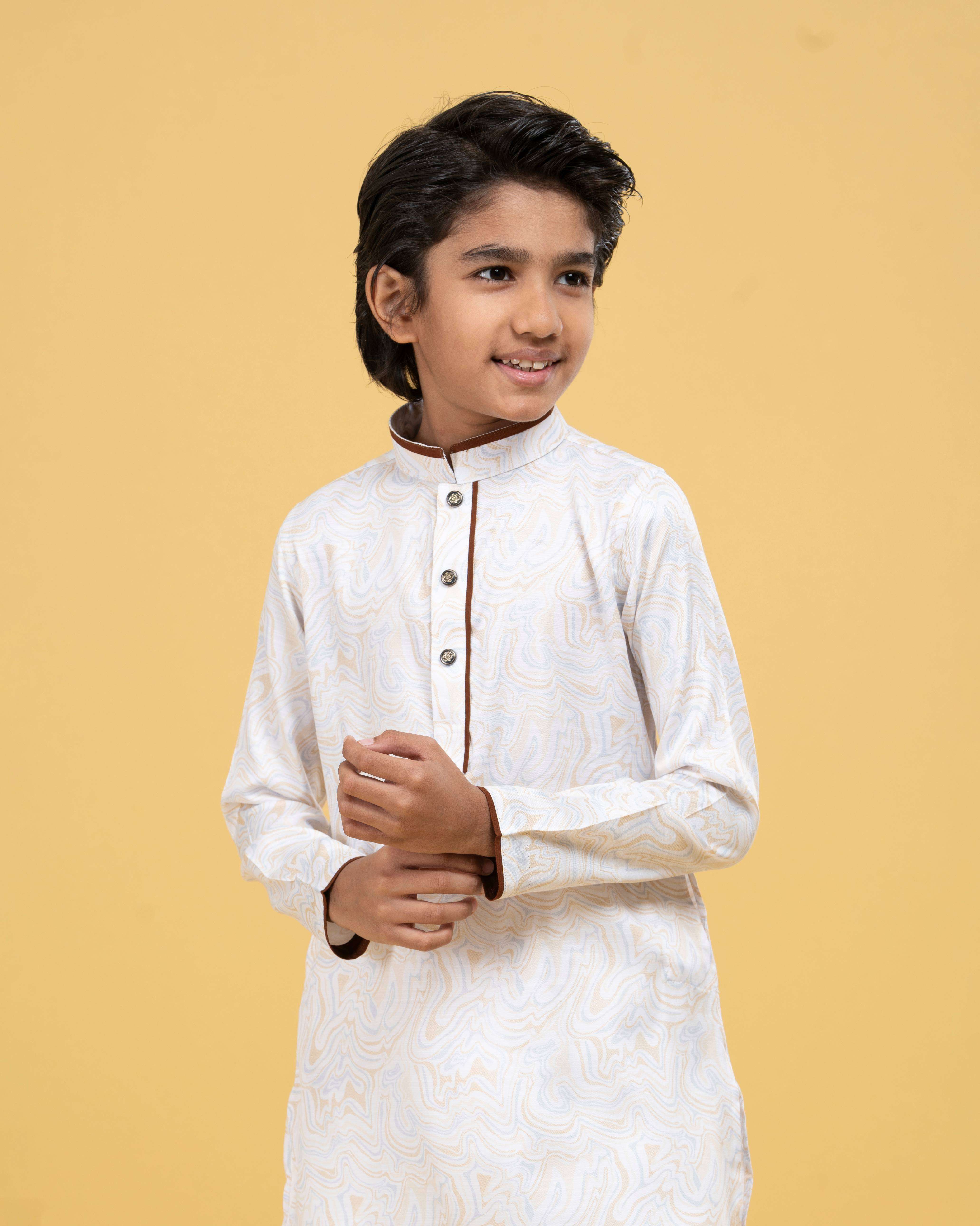 Kids Printed Classic Panjabi (FP-2564 K)