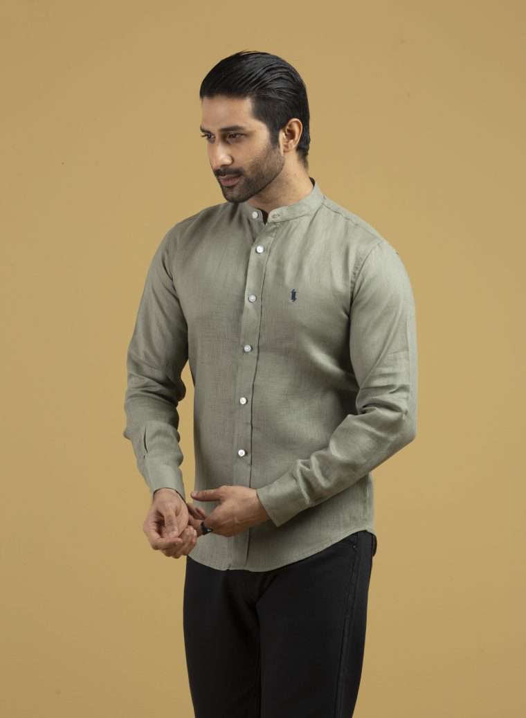 Men’s Band Collar Shirt (BS-06)