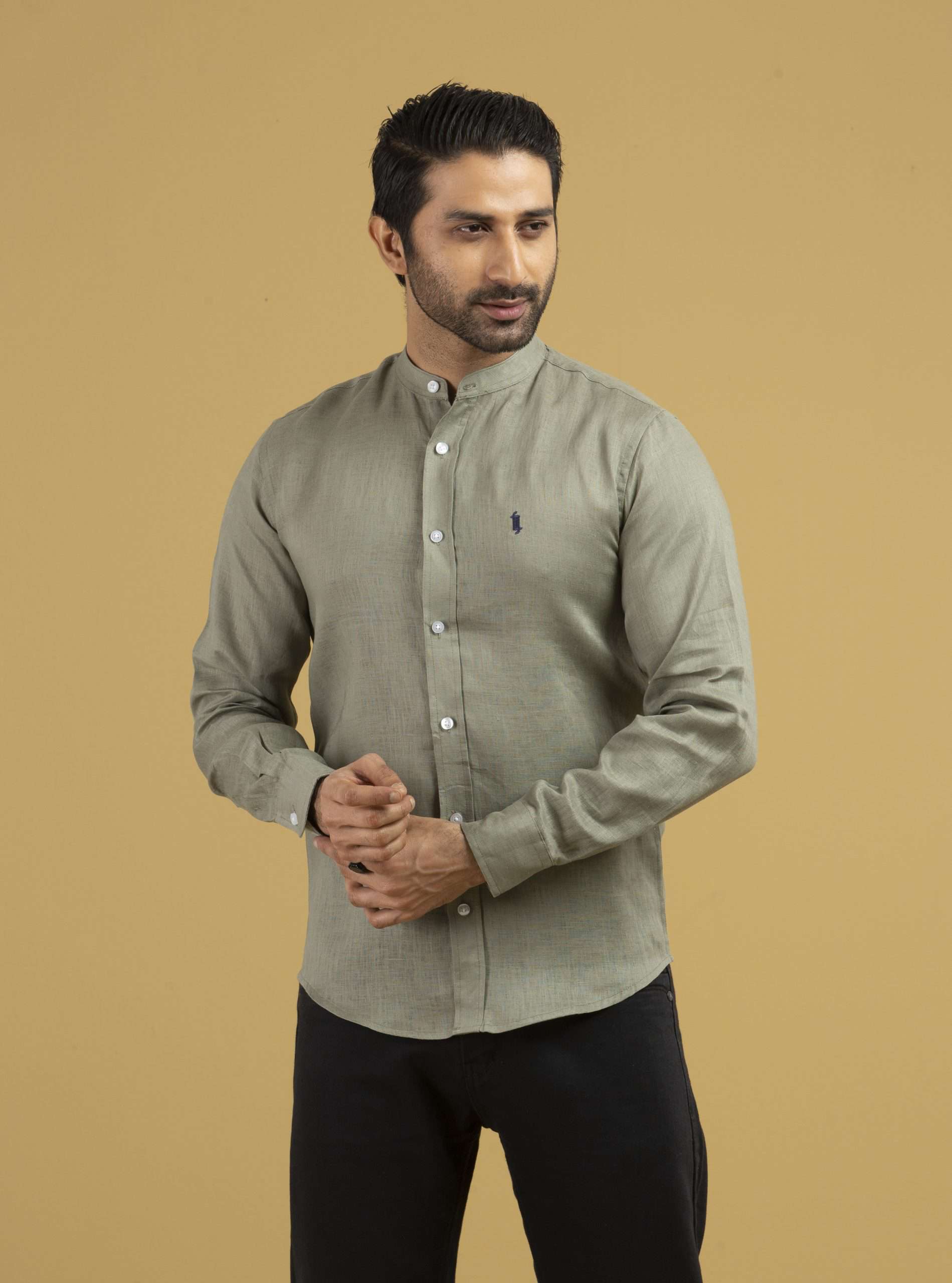 Men’s Band Collar Shirt (BS-06)