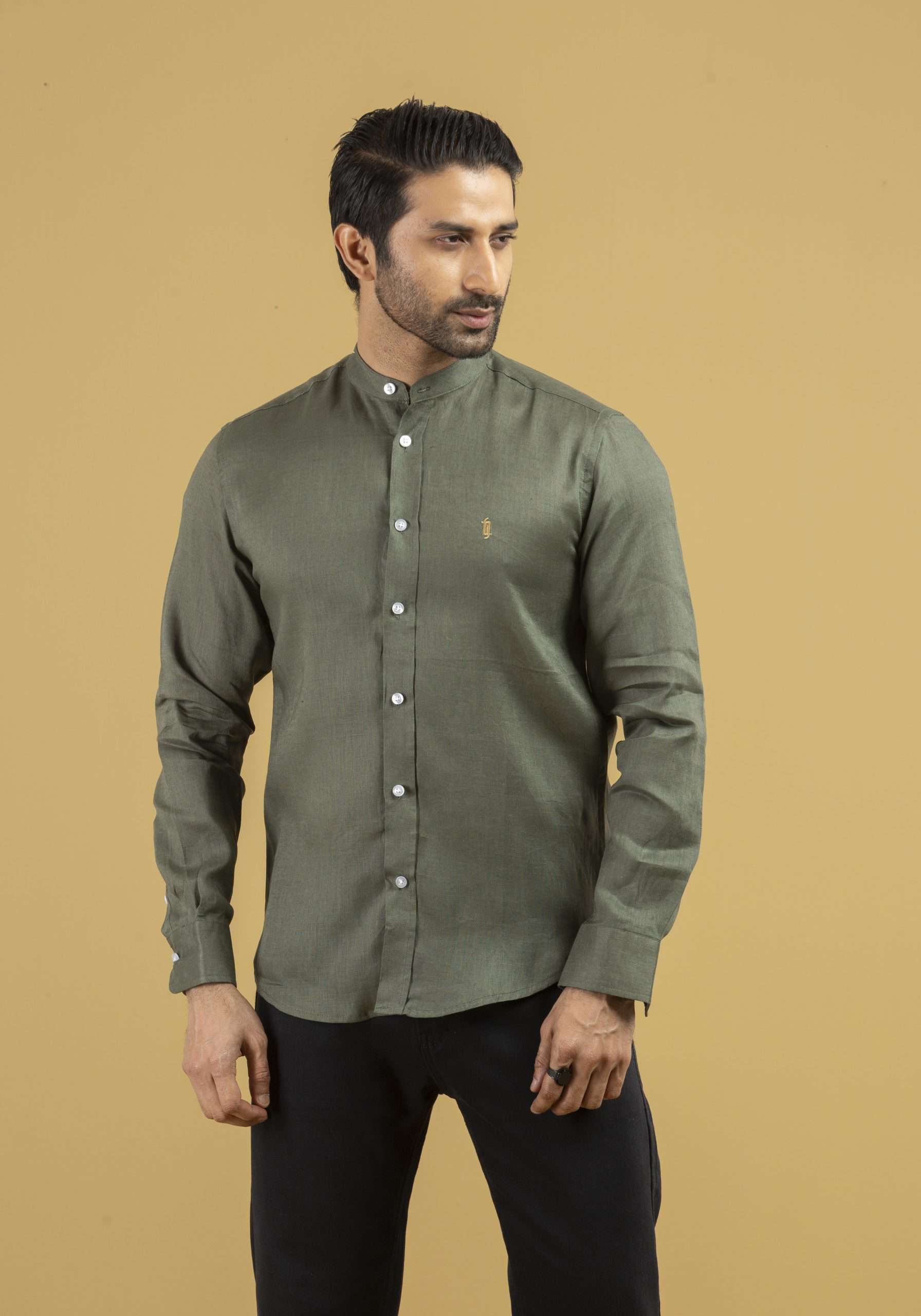 Men’s Band Collar Shirt (BS-07)