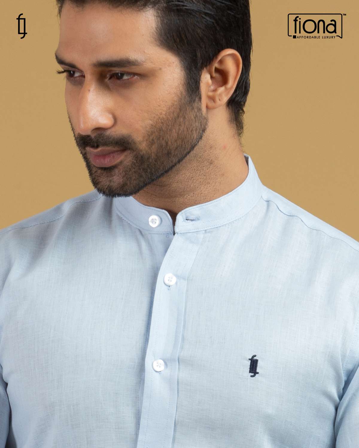 Men’s Band Collar Shirt (BS-09)