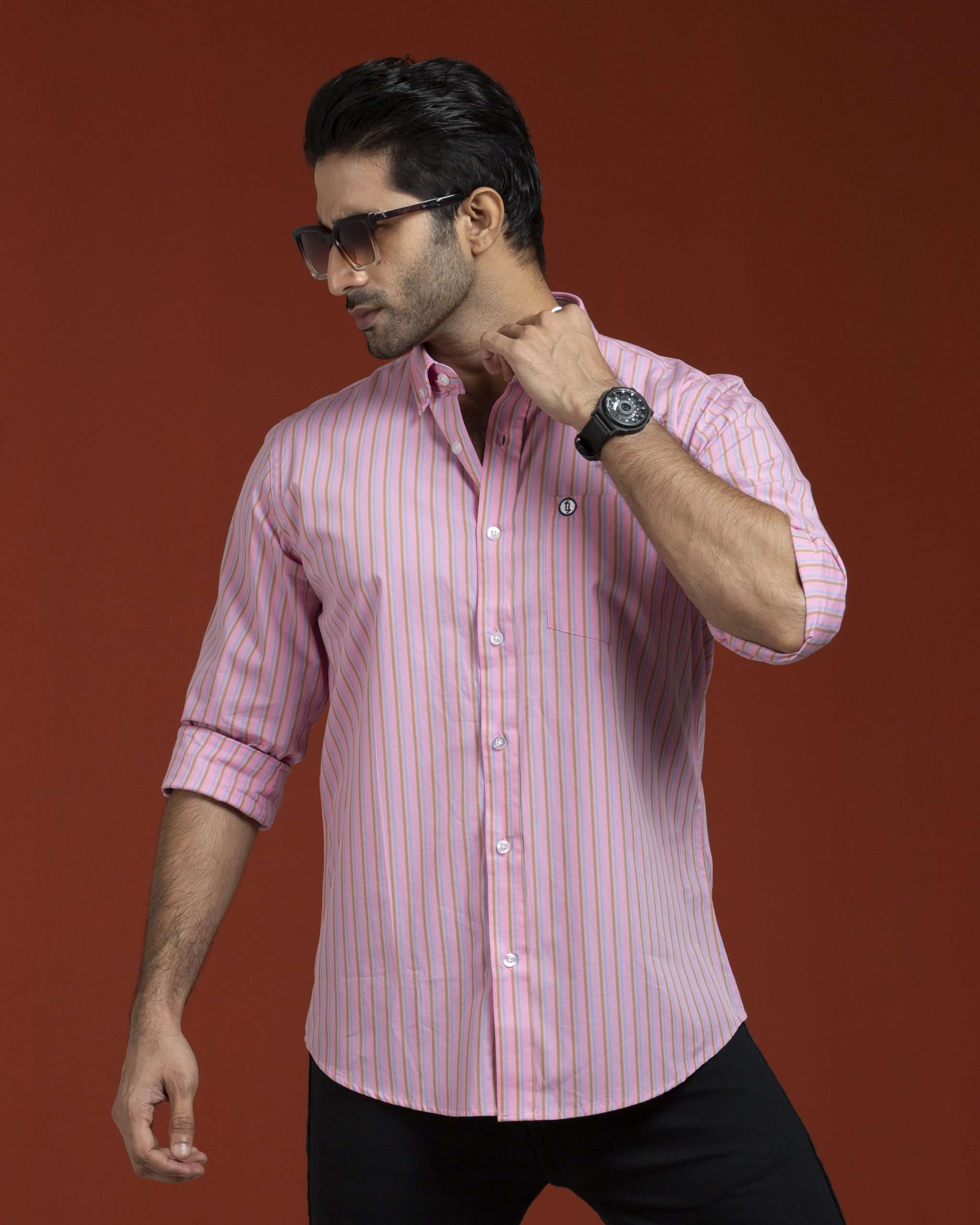 Shirt (NS-042)-Vibrant Pink