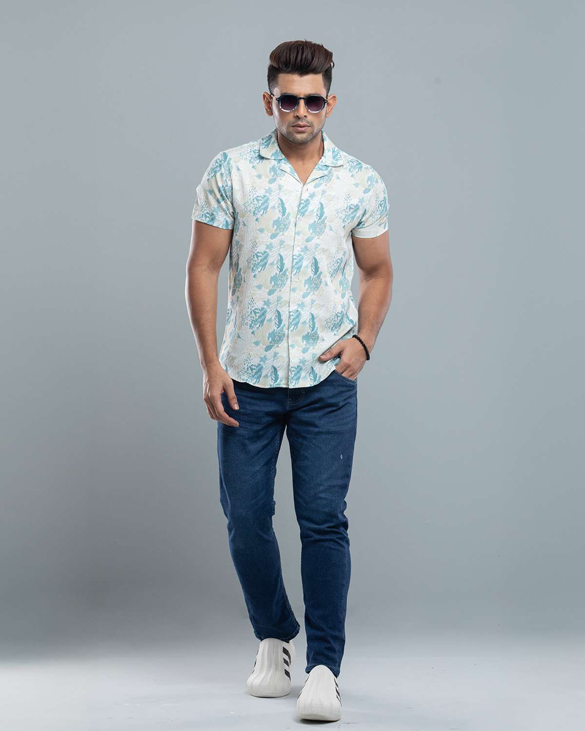 Cuban  Shirt - HW-2519 (Popcorn Fabric)