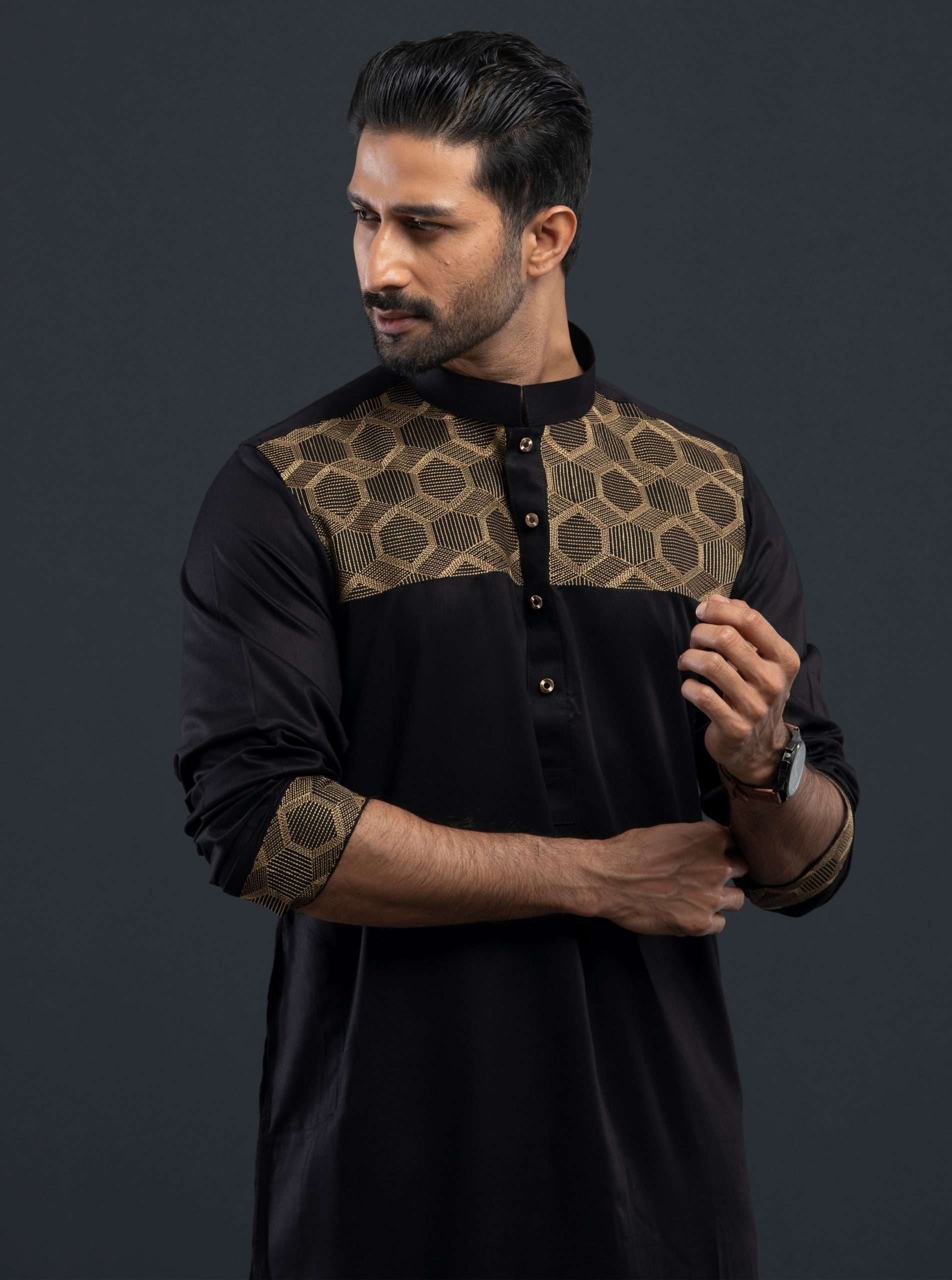 Autograph-Embroidery Luxury Panjabi (PN-091)