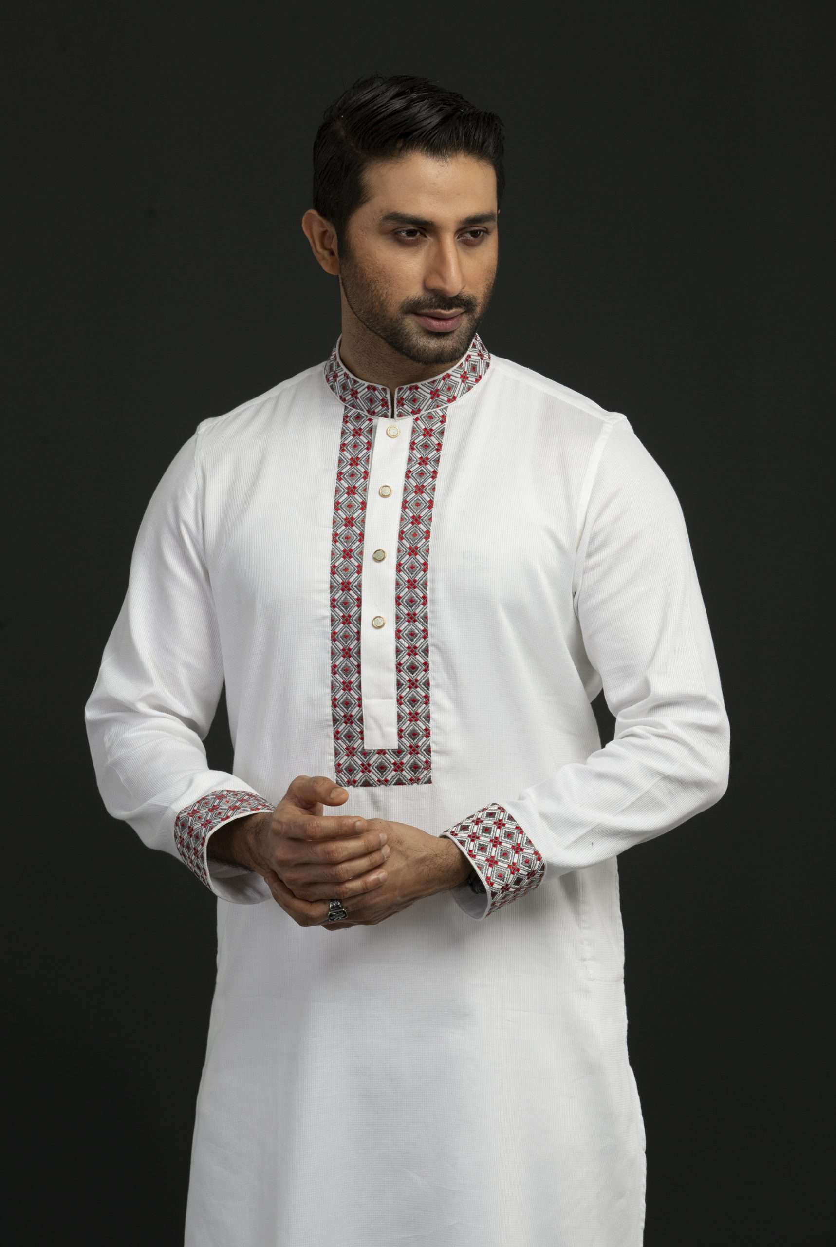 Autograph-Embroidery Luxury Panjabi (SG-118 A)
