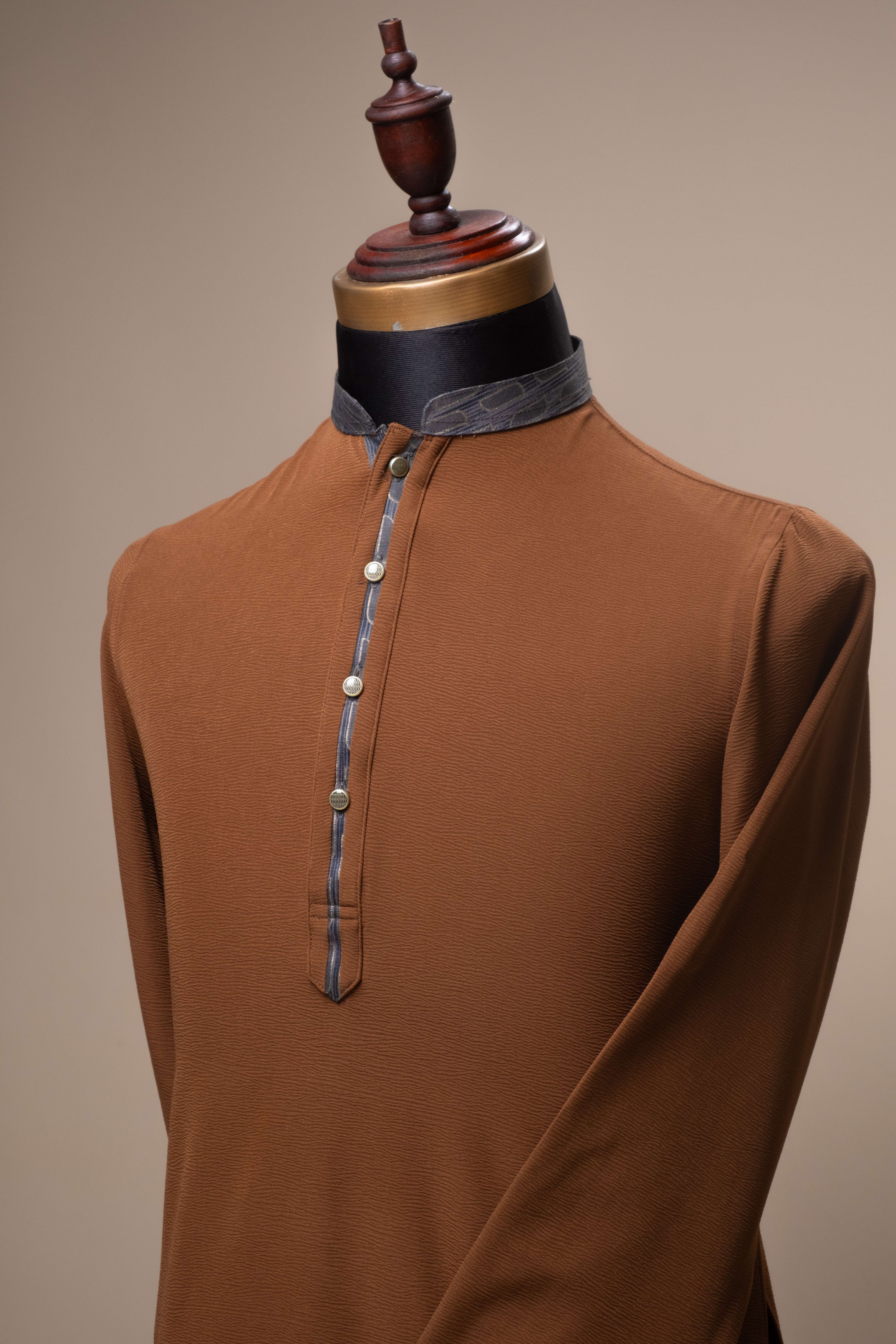 Premium Panjabi - Brown (FP-2611)
