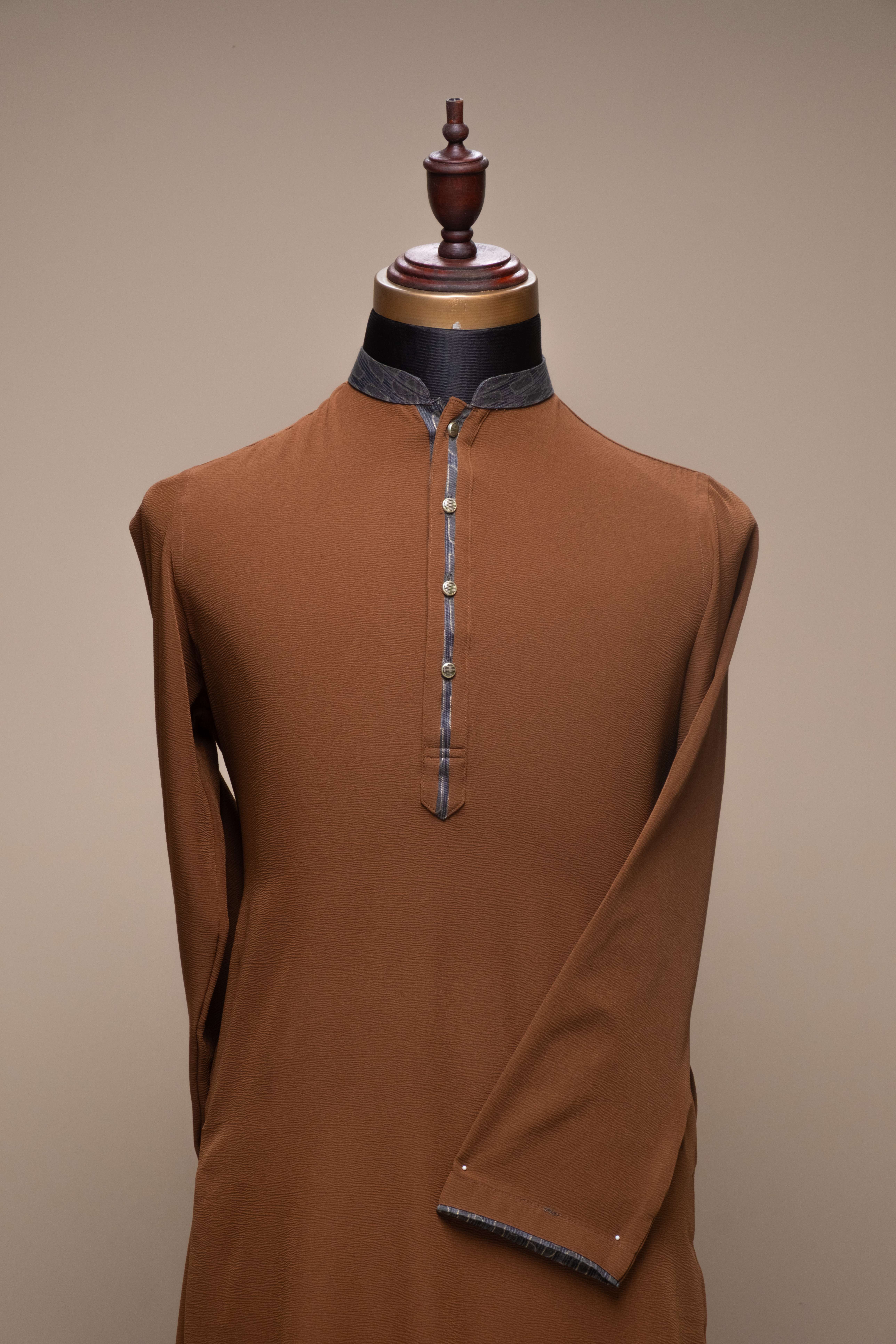 Premium Panjabi - Brown (FP-2611)