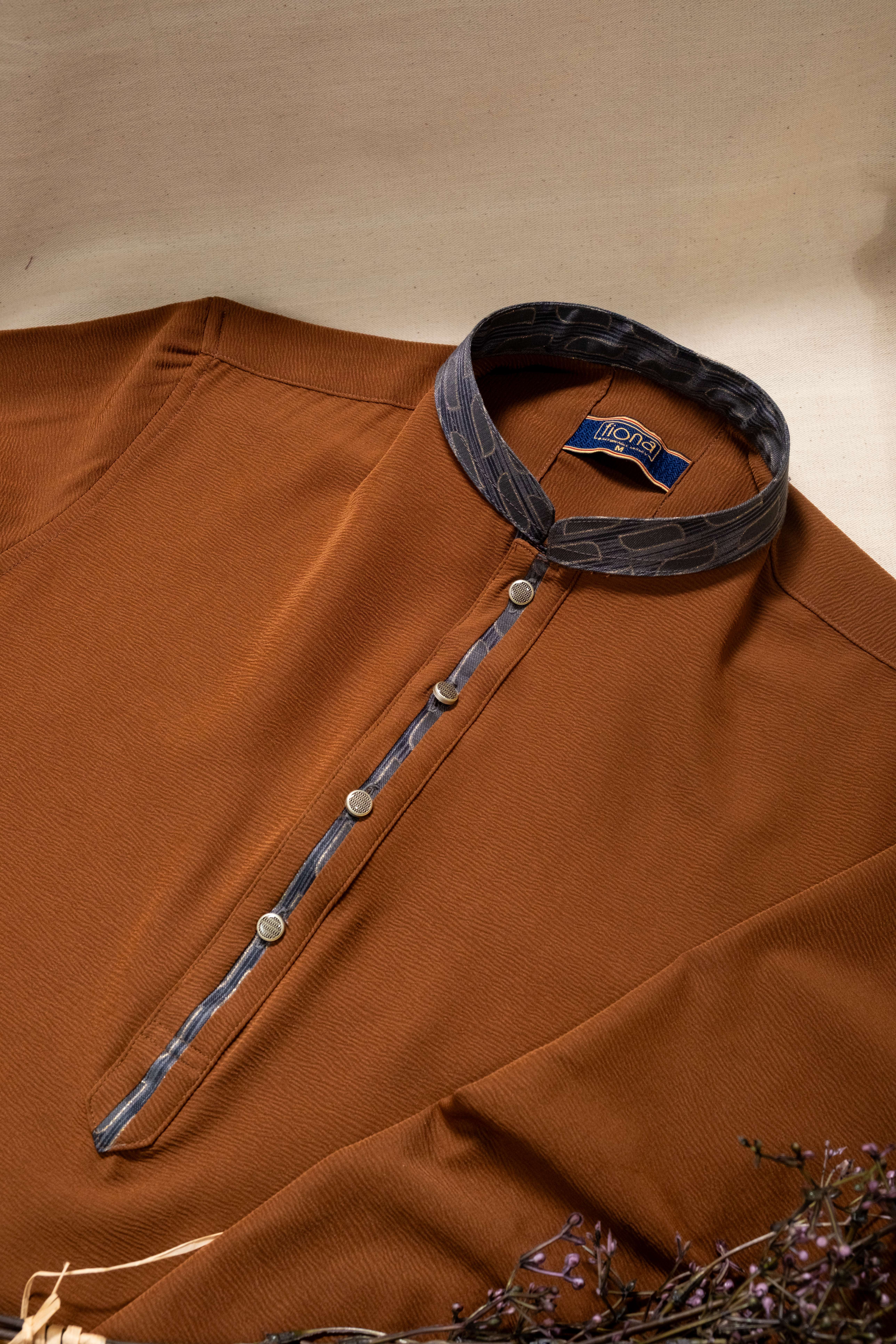 Premium Panjabi - Brown (FP-2611)