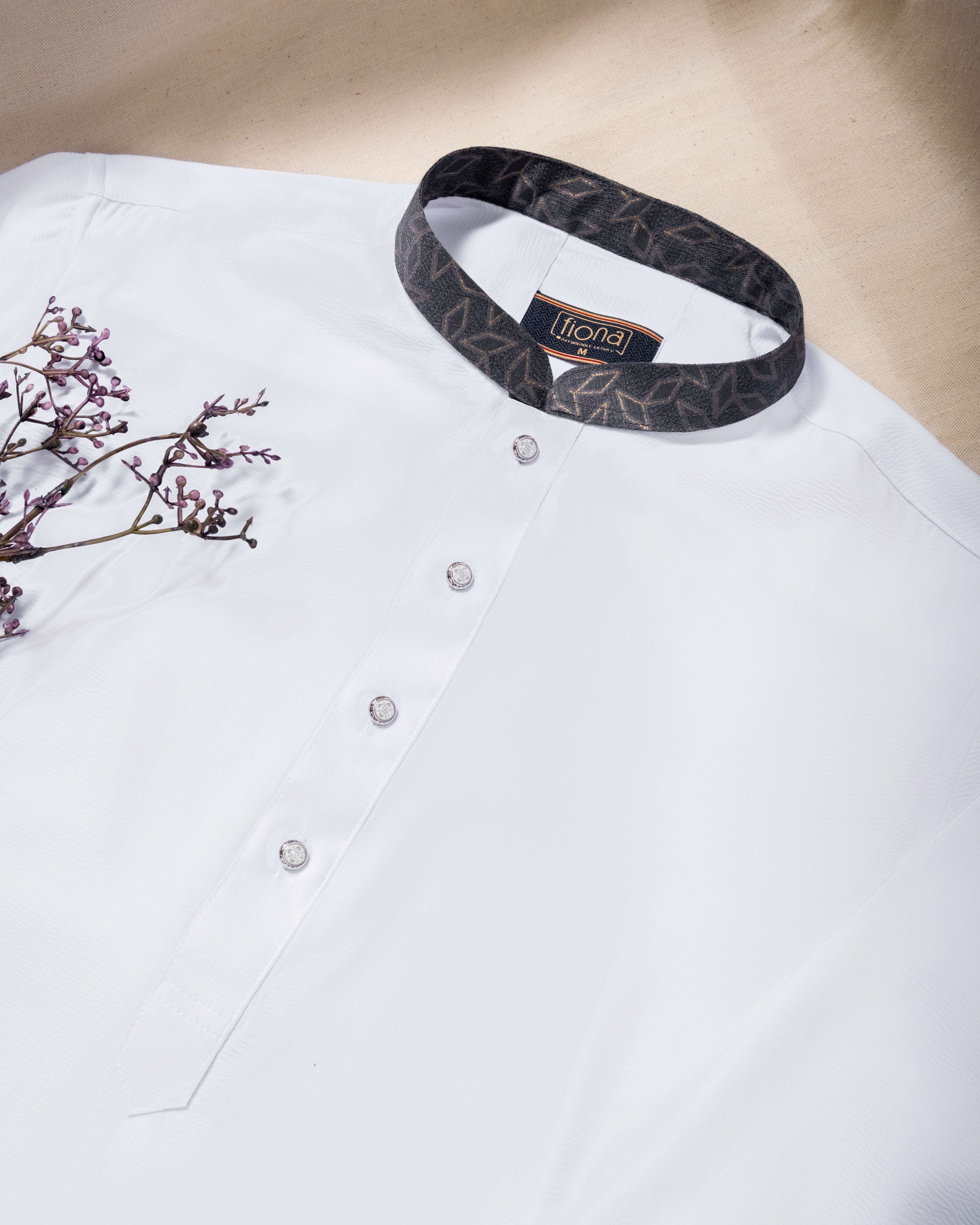 Premium Panjabi - White (FP-2614)