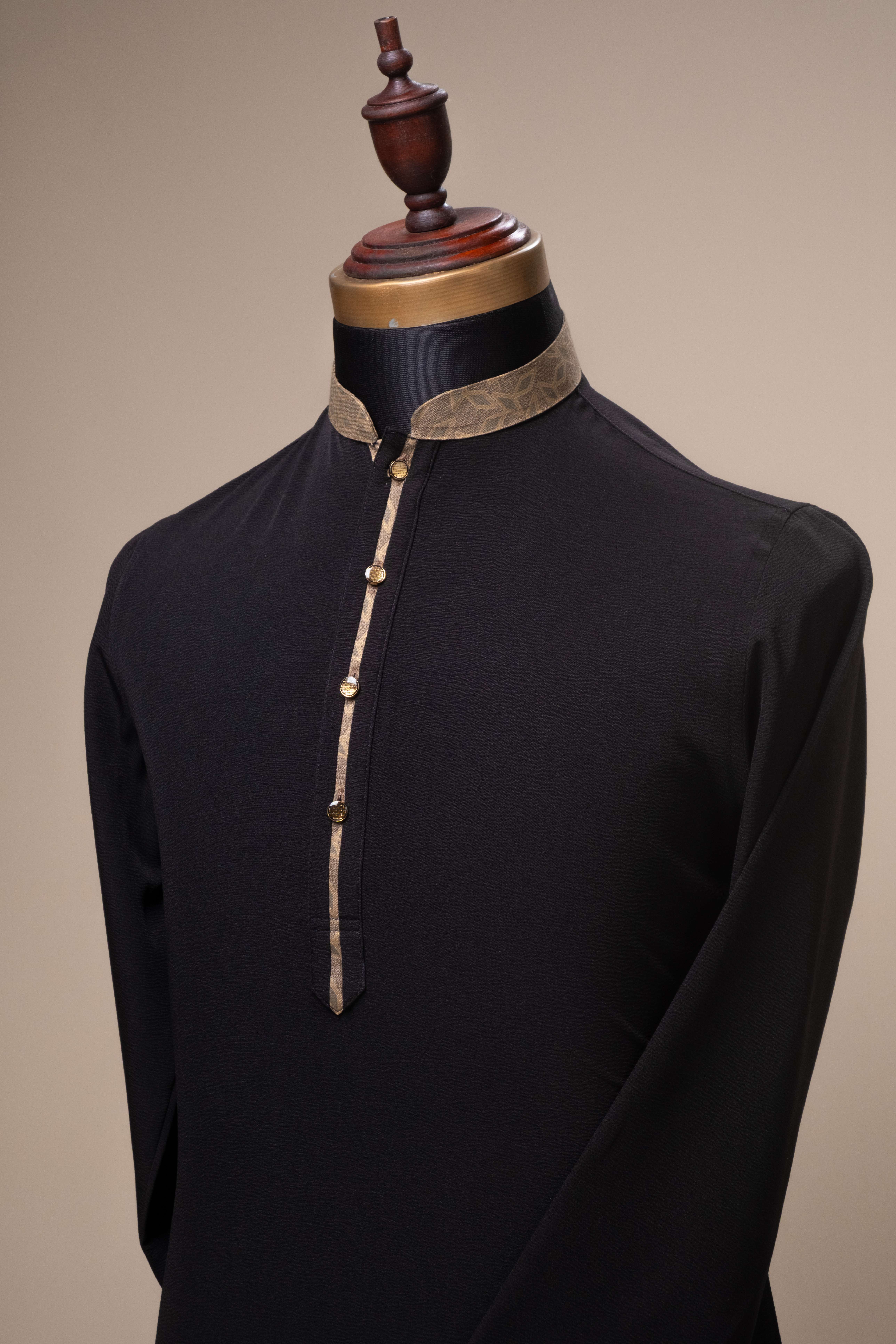 Premium Panjabi - Black (FP-2613)