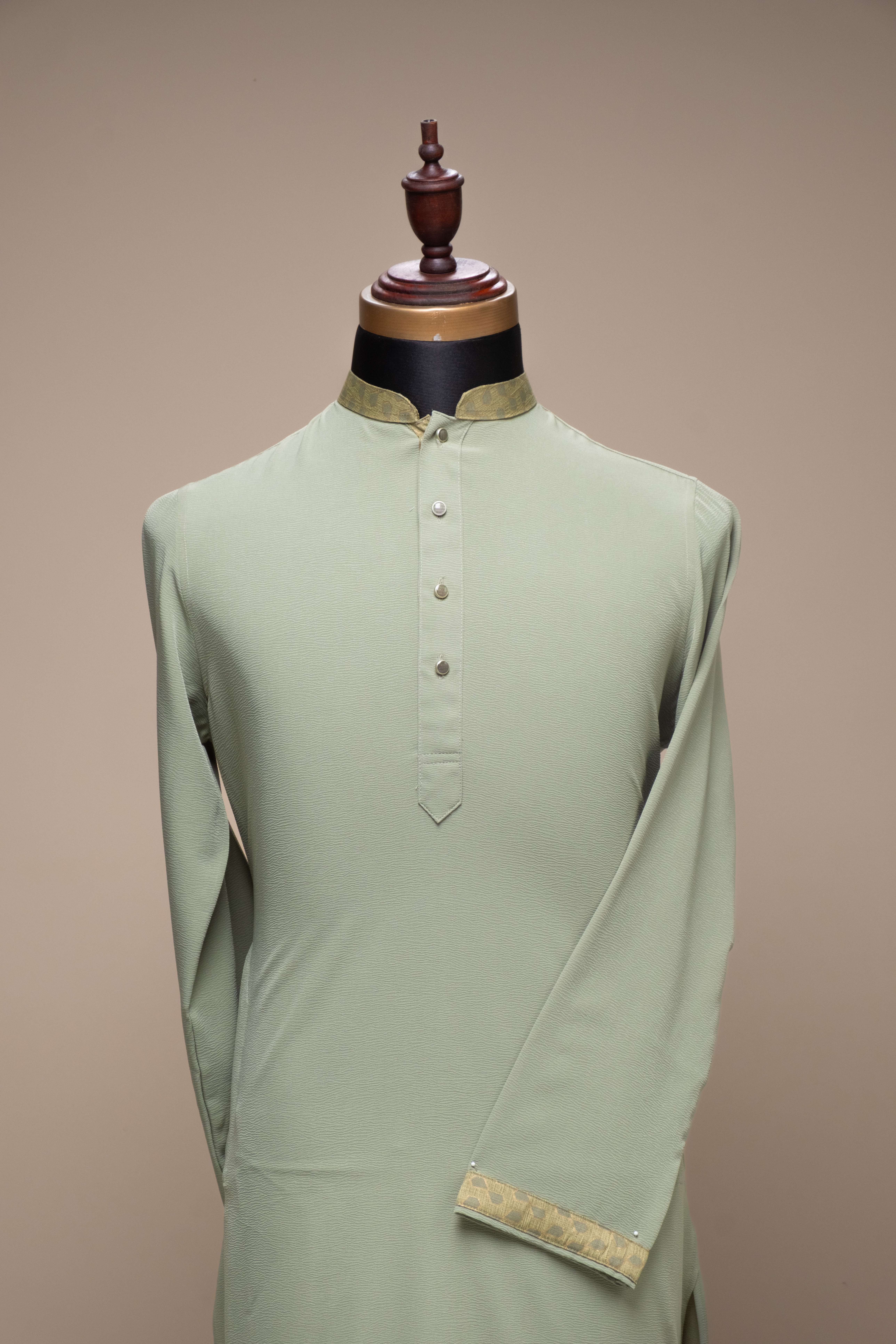 Premium Panjabi - Paste Green (FP-2608)