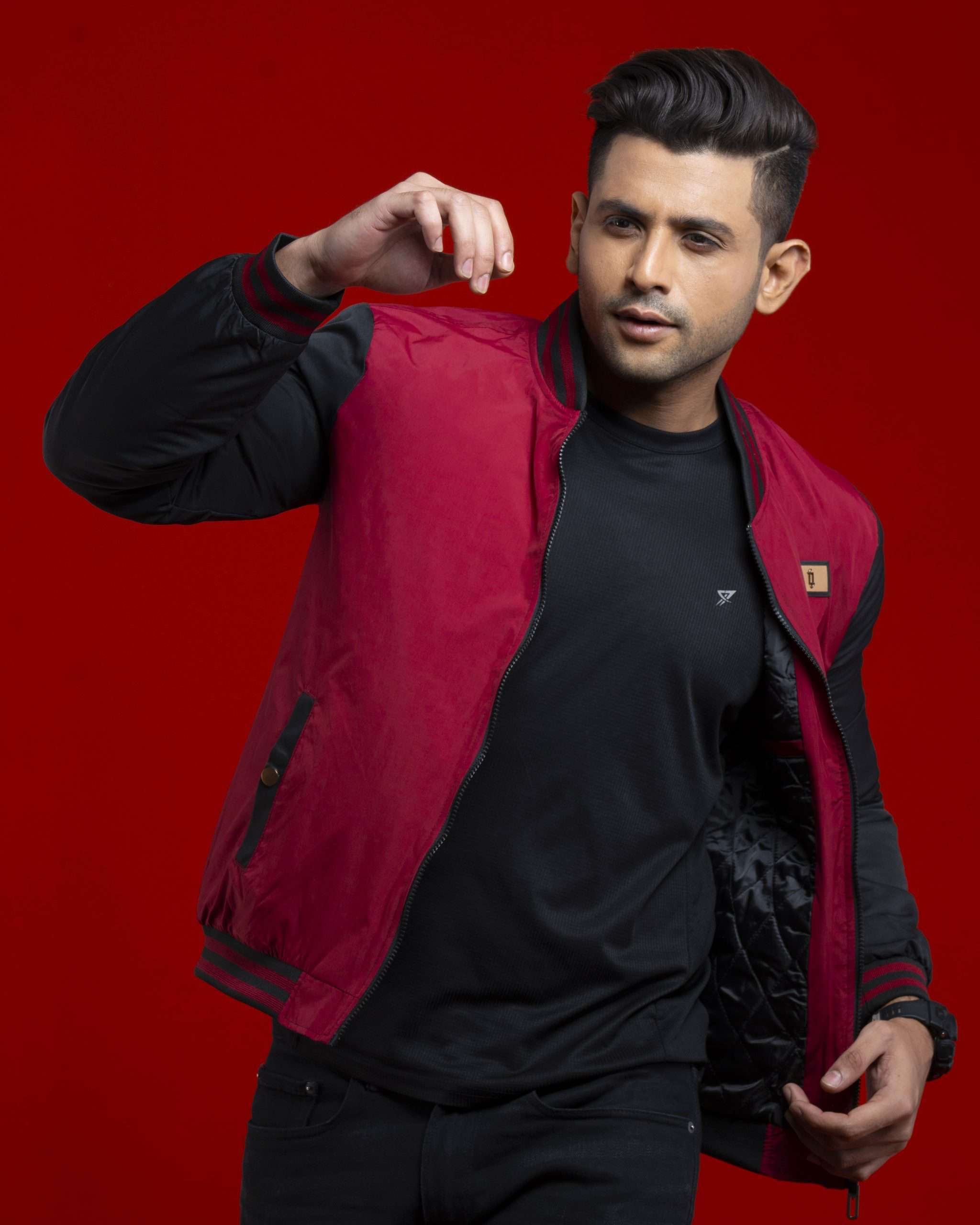 Varsity Export Padded Jacket (VJ-004)- Maroon